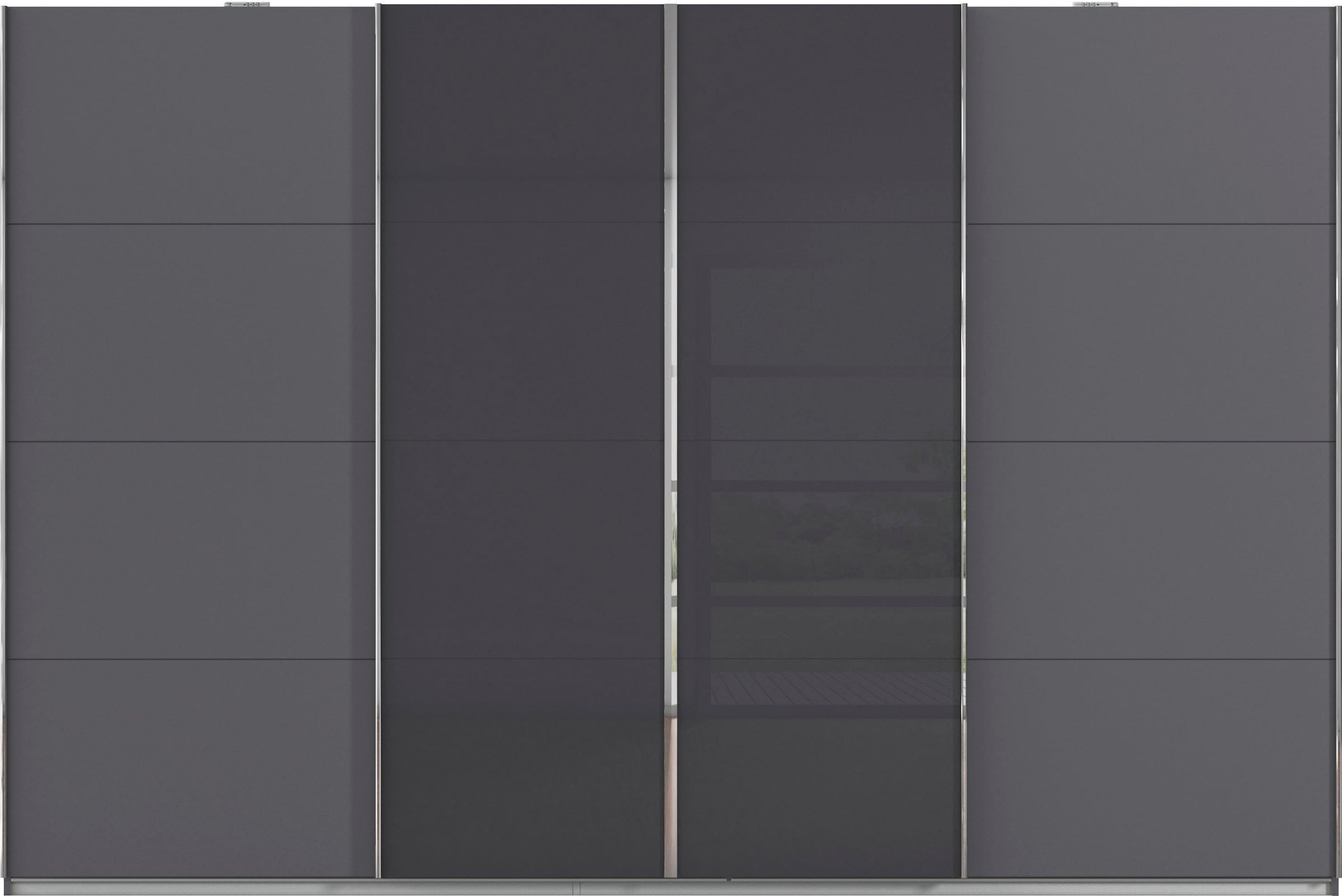rauch Armoire à portes coulissantes »Kleiderschrank Schrank Garderobe Wäscheschrank Ankleide SYNCRONO« Mitteltüren öffnen parallel, Breiten 271/316/361 cm Höhen 211/230 cm,  Mitteltüren mit praktischer Synchron-Öffnung MADE IN GERMANY