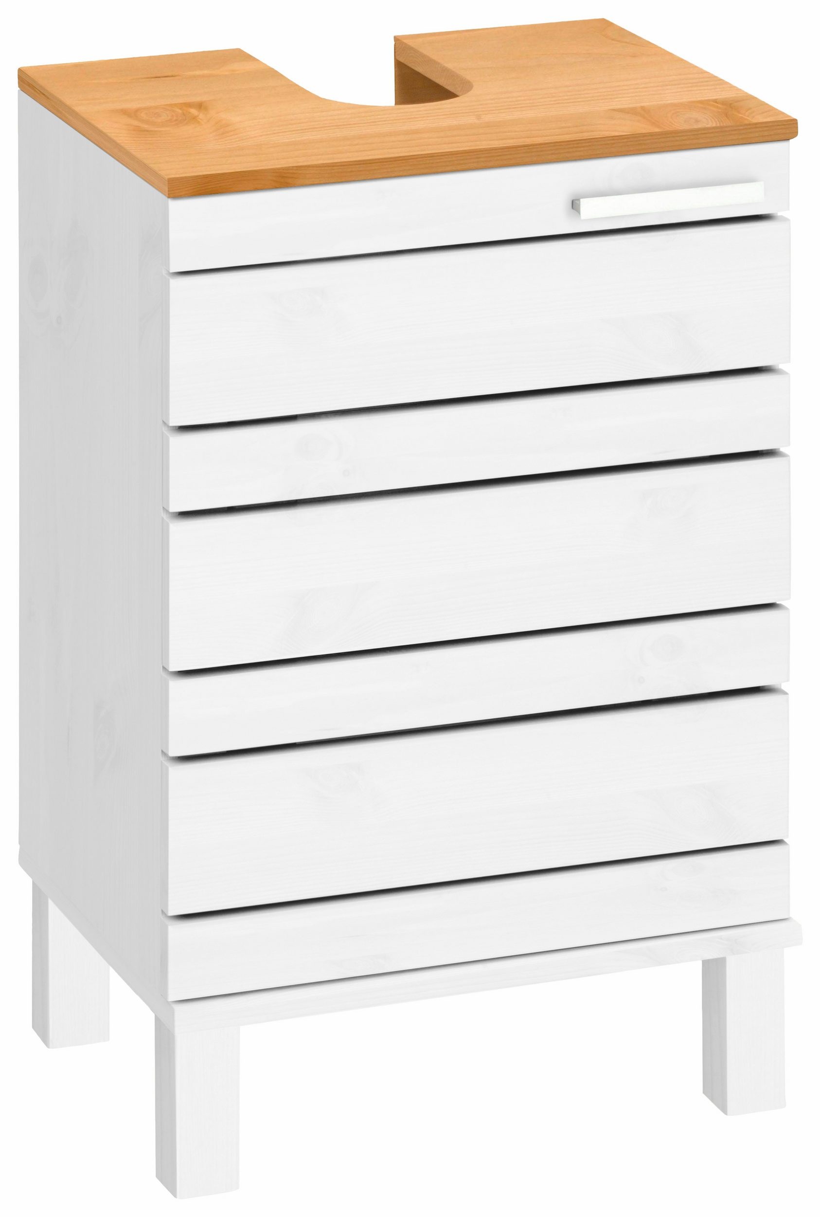Image of Home affaire Waschbeckenunterschrank "JOSIE" Breite 40 cm, aus Massivholz, Metallgriff, 1 Tür