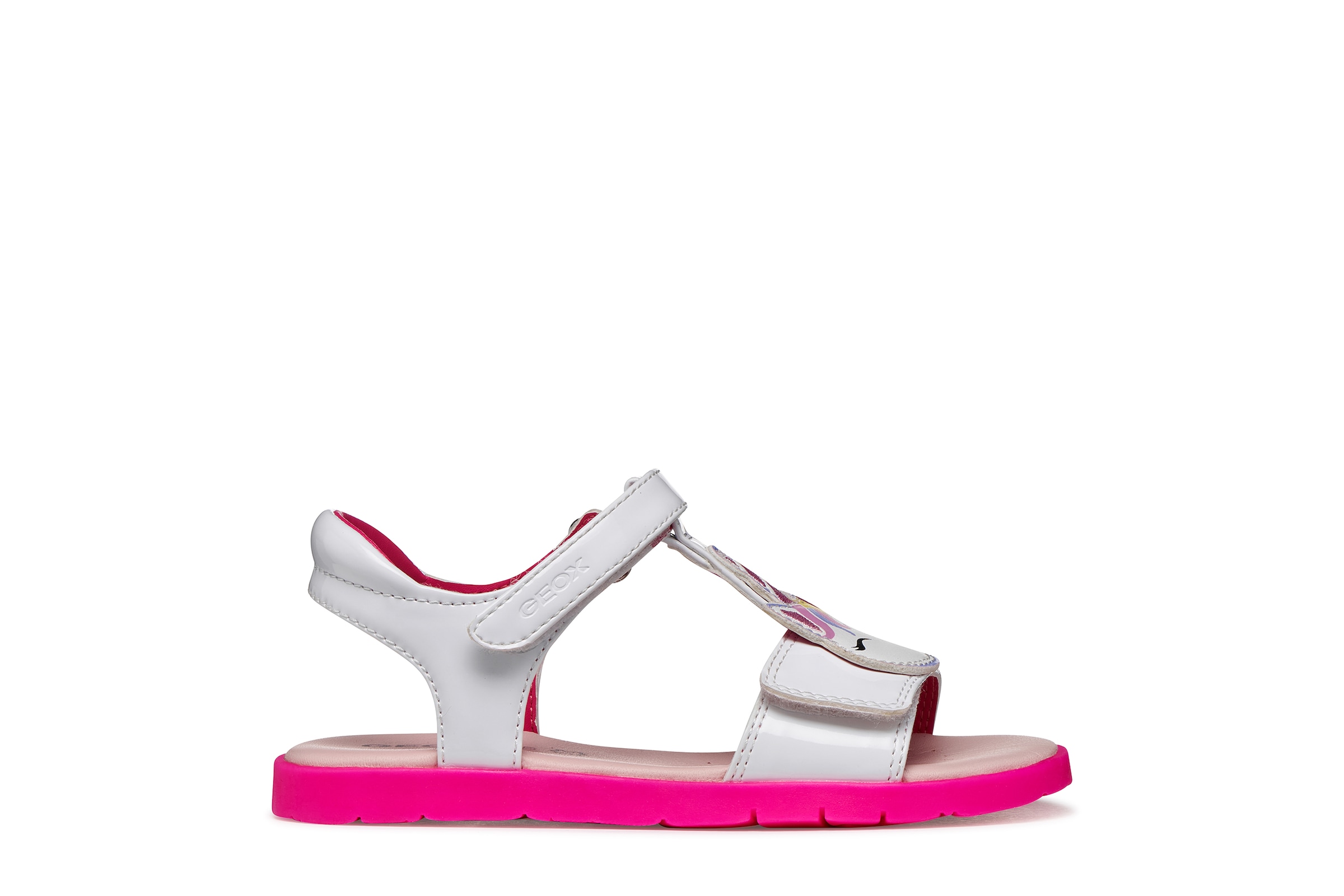 Geox Sandale »J SANDAL JOYFOOT GIR«  Sommerschuh, Klettschuh, Grössenschablone zum Download