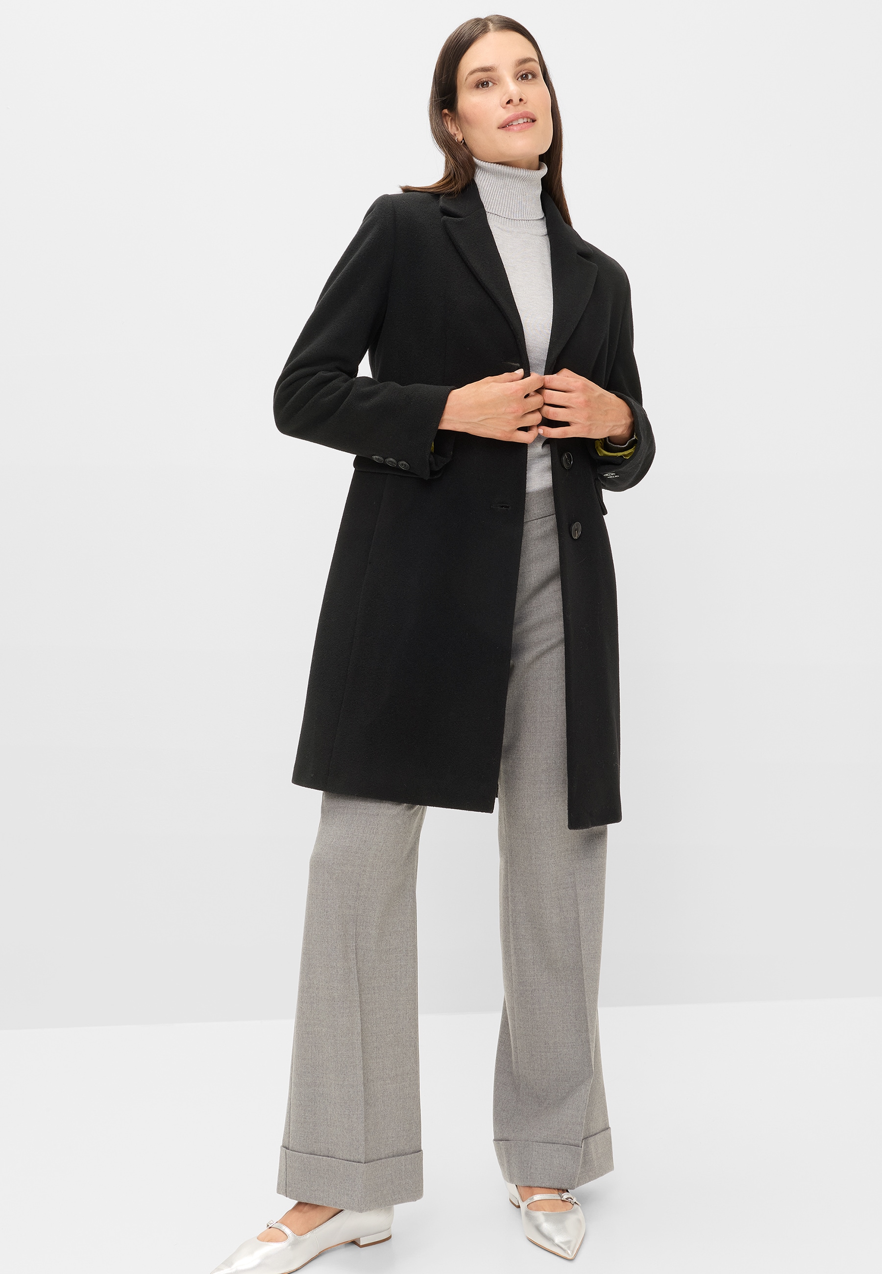 Fuchs Schmitt Manteau court mélange de laine avec proportion de cachemire