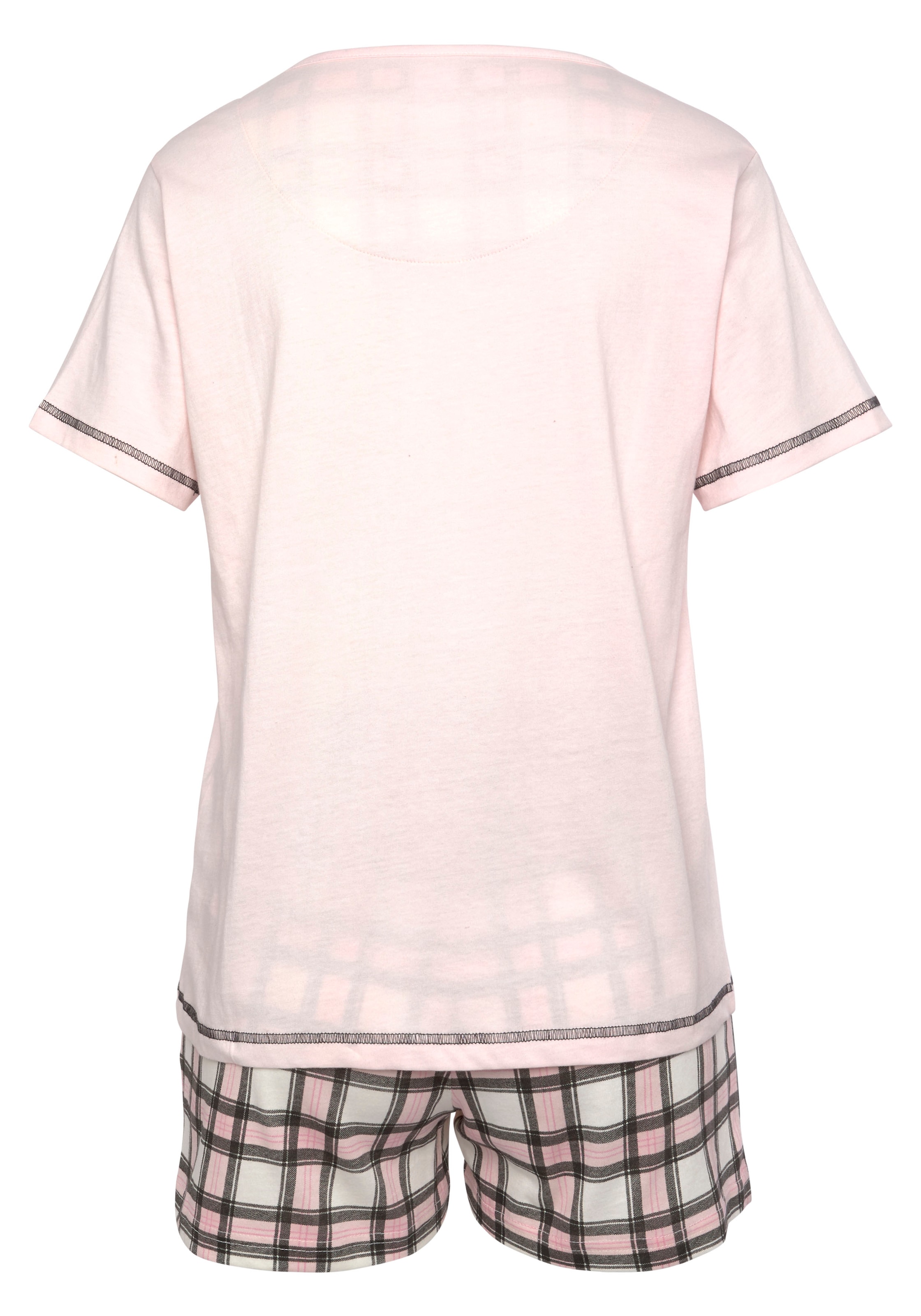 Vivance Dreams Shorty, (Packung, 4 tlg., 2 Stück), im Doppelpack mit Karomuster