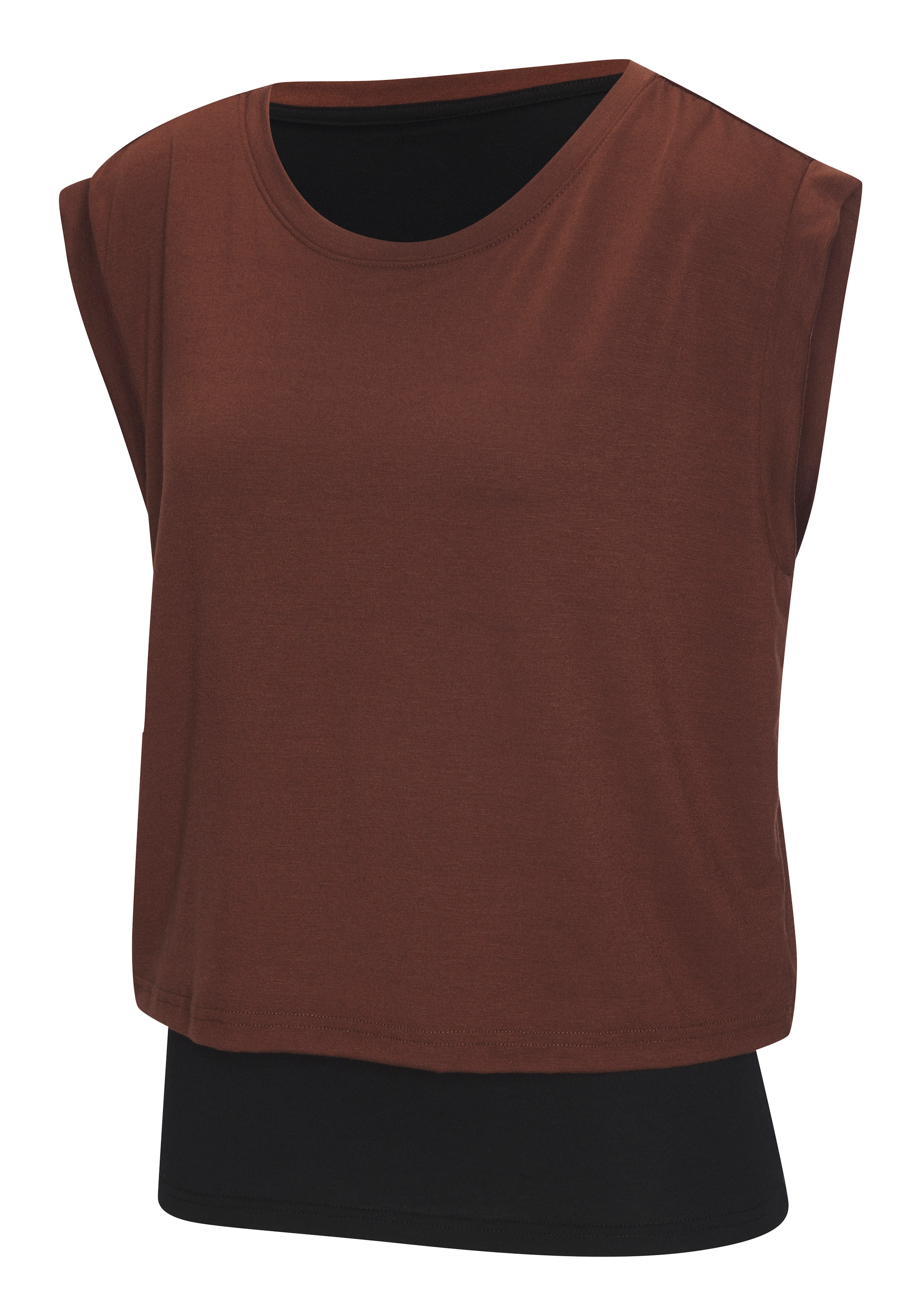 LASCANA ACTIVE T-shirt 2 en 1 »Tropical« look à double couche