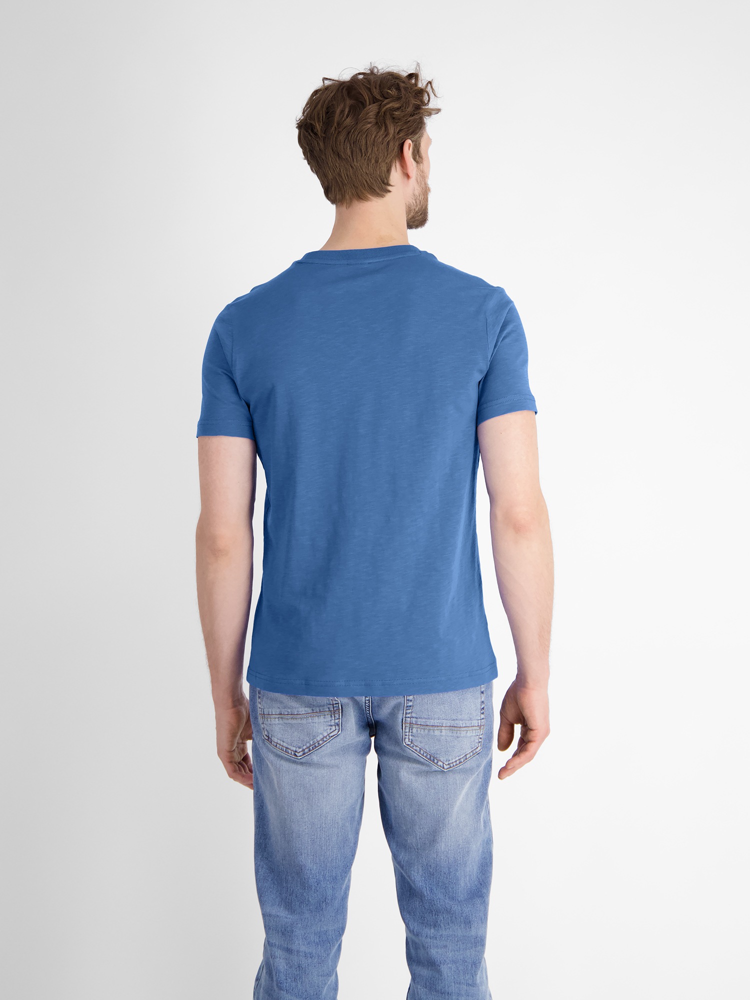 LERROS T-Shirt »LERROS Herren T-Shirt mit sommerlichem Brustprint«