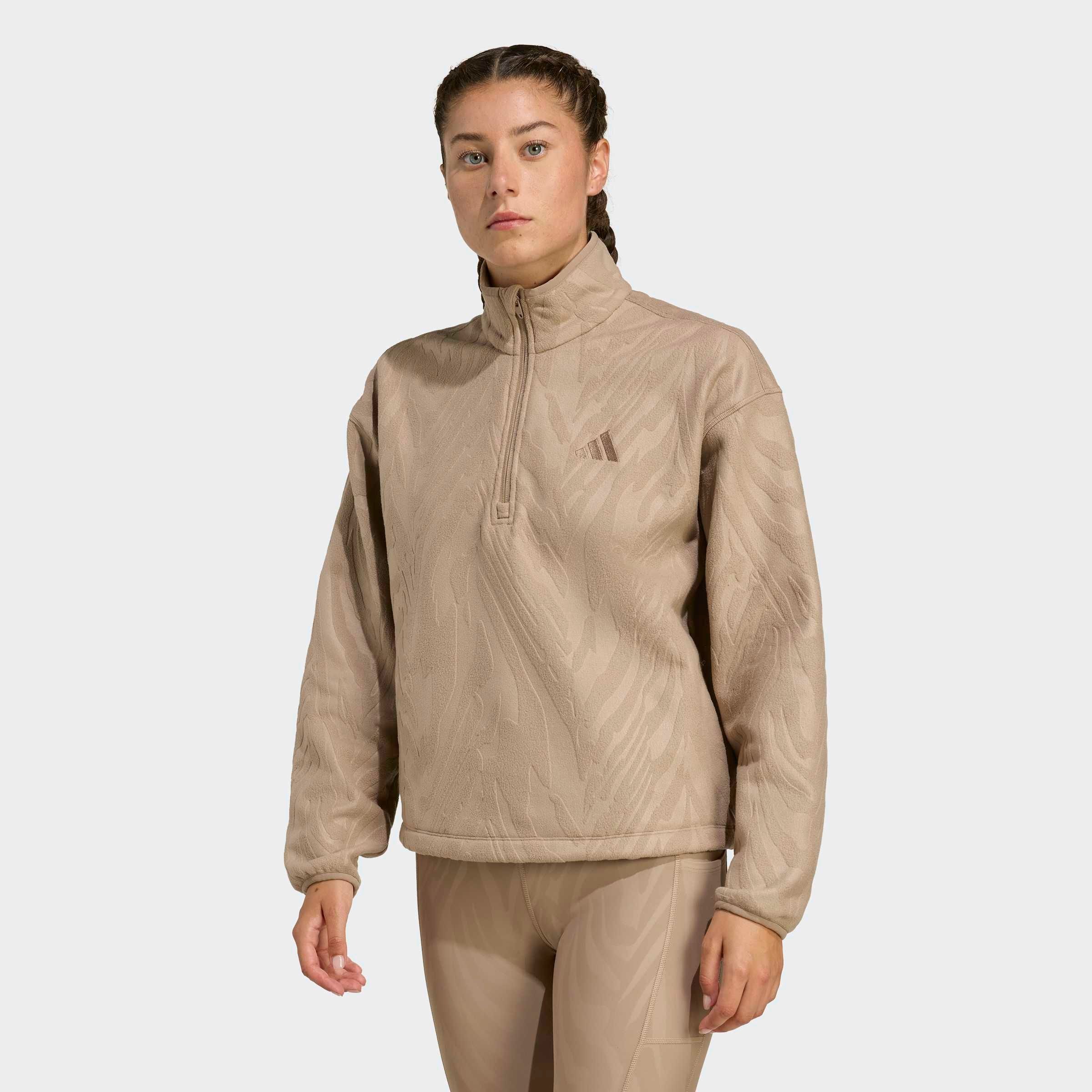 Image of adidas Performance Rollkragenpullover "AOP POLARFLEECE" mit Rollkragen, etwas kürzerer Schnitt, sportlicher Stil