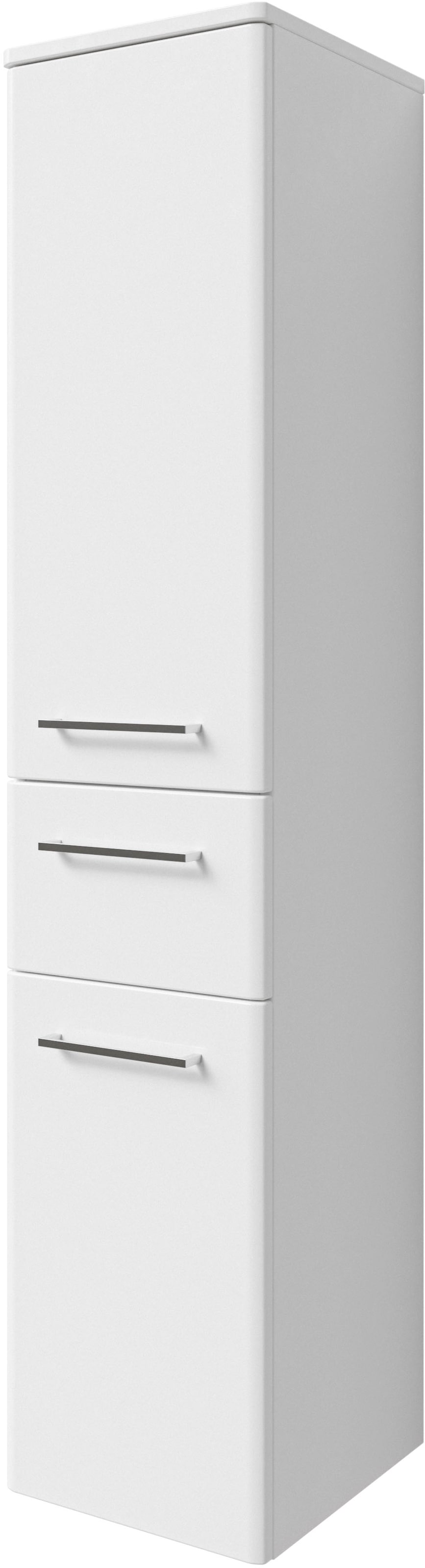 Image of Saphir Midischrank "Quickset 316 Badschrank 30 cm breit, 2 Türen, 1 Schublade" Badezimmer-Midischrank inkl. Türdämpfer, Griffe in Chrom glänzend