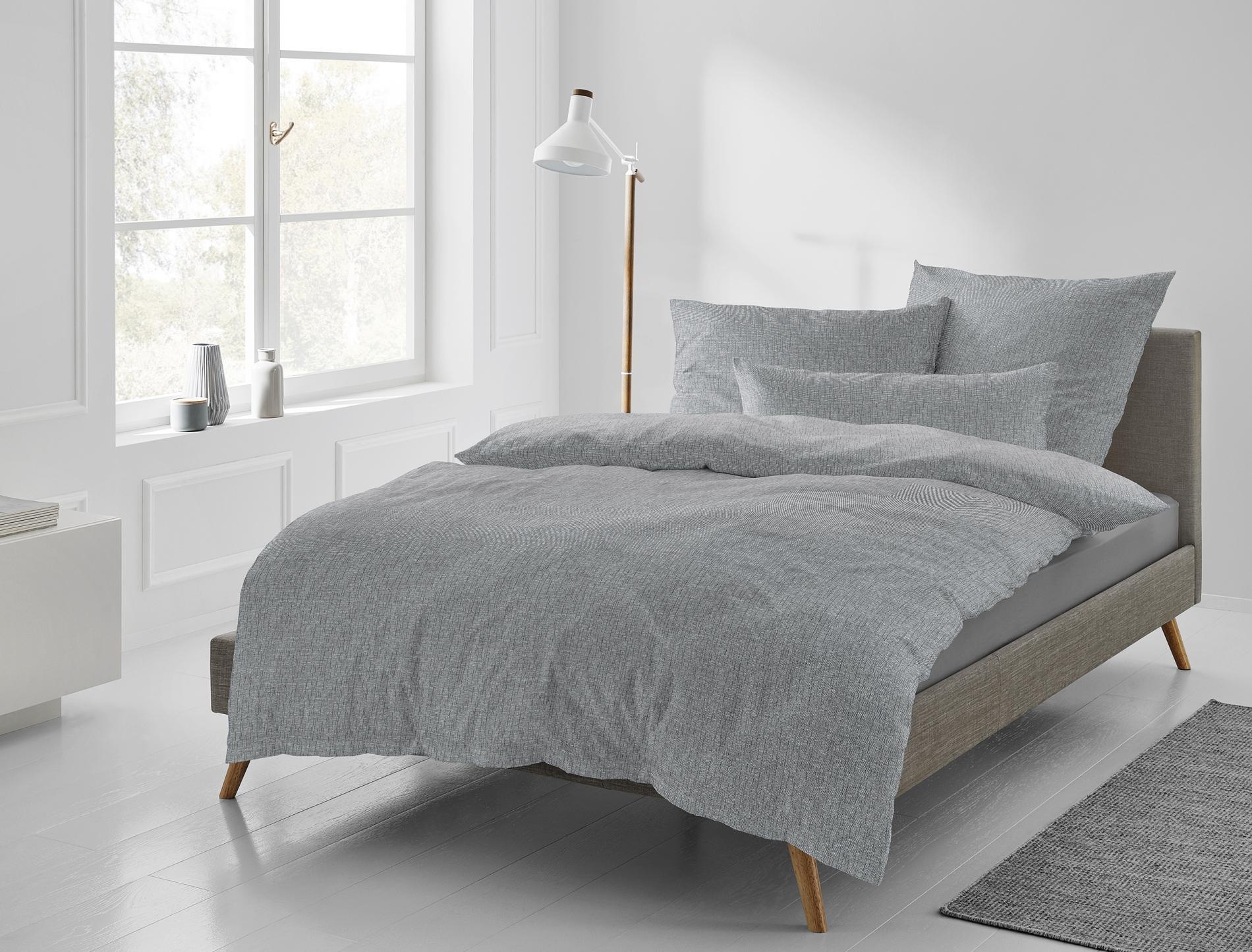 Irisette Bettwäsche »Carla in Gr. 135x200, 155x220 oder 200x200 cm«, Bettwäsche aus Baumwolle, Bettwäsche mit Reissverschluss
