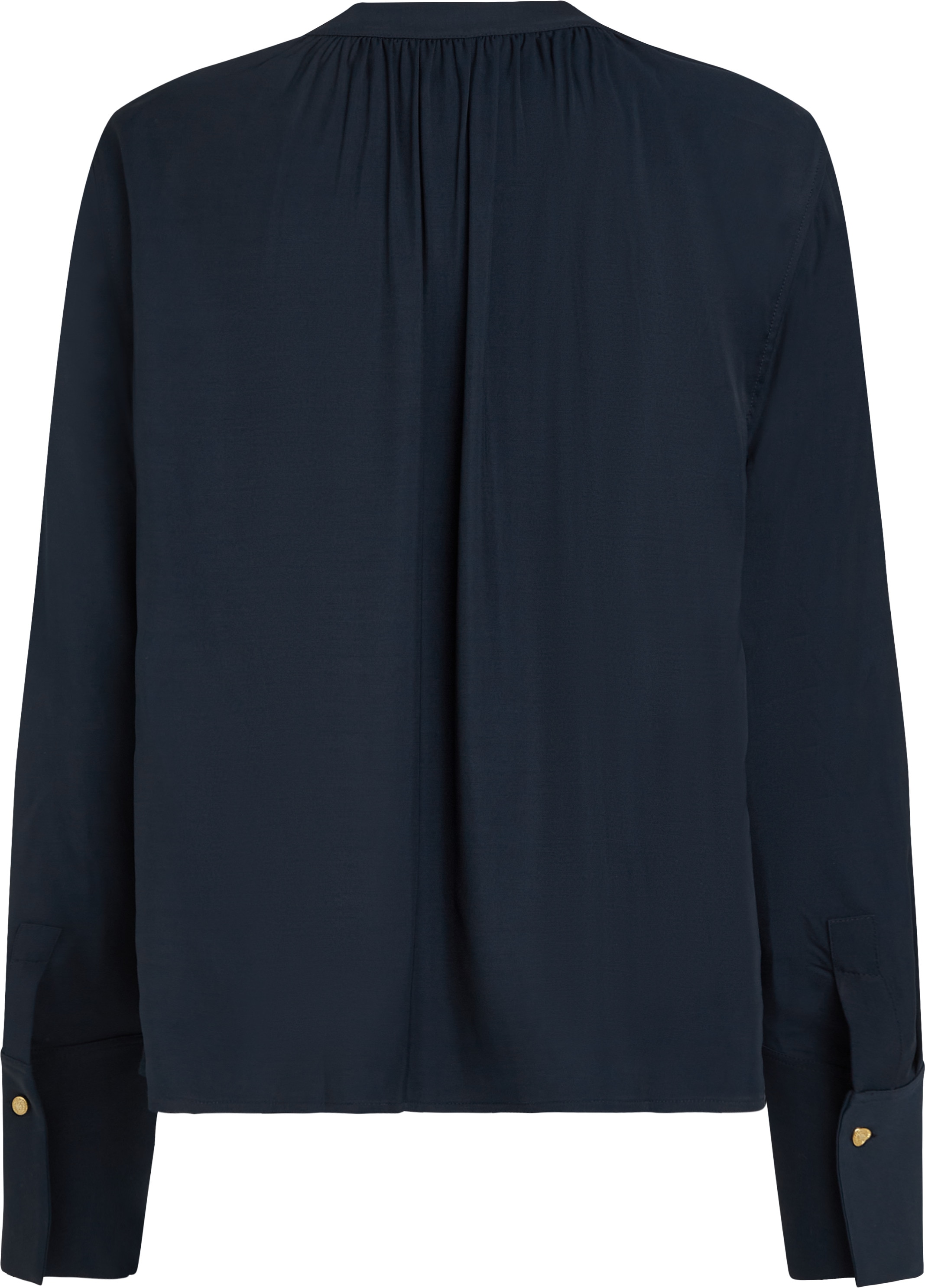 Tommy Hilfiger Curve Klassische Bluse »CRV SOFT VIS V NECK LS BLOUSE«, in Grossen Grössen, V-Ausschnitt