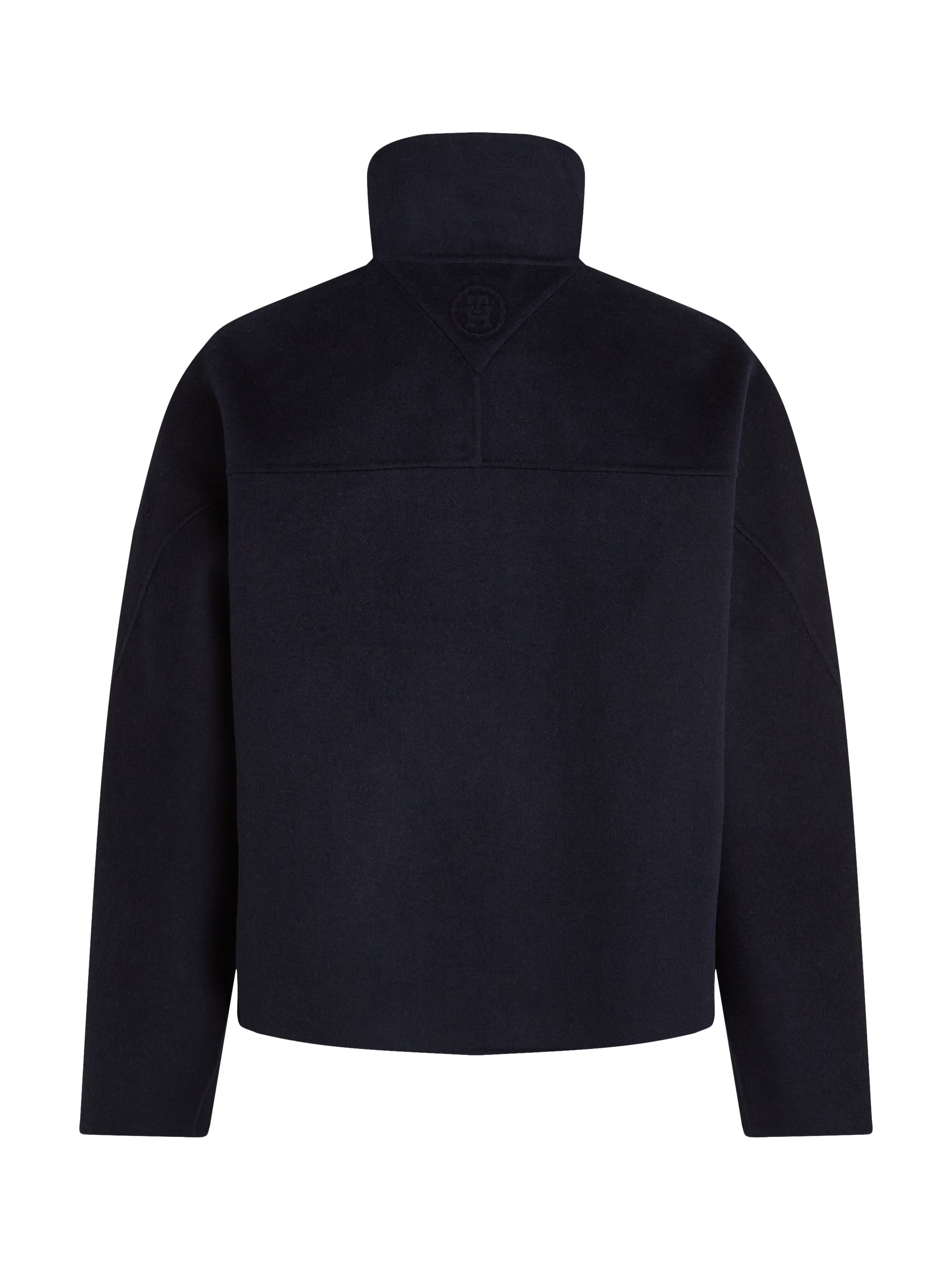 Tommy Hilfiger Outdoorjacke »DF WOOL BLEND FUNNEL JACKET«, mit hochschliessendem Kragen