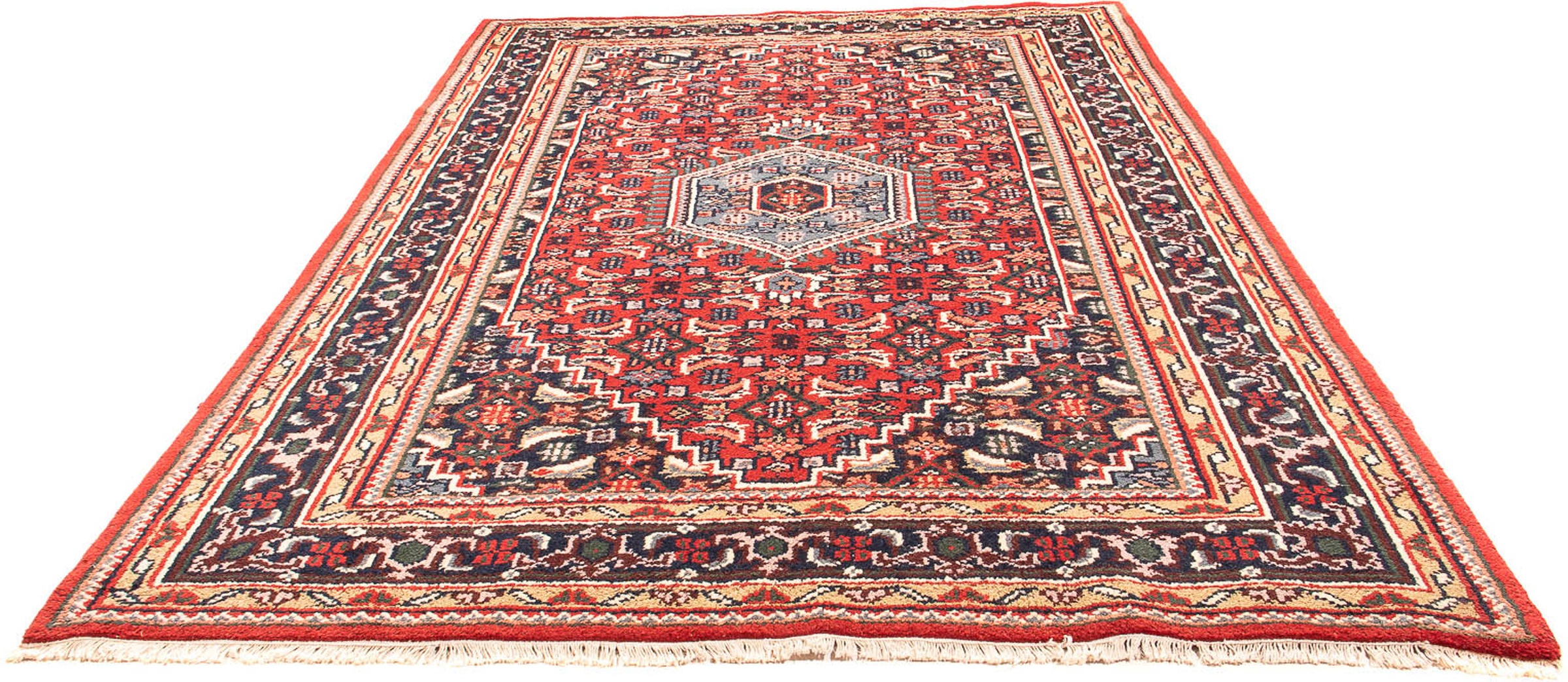 Image of morgenland Orientteppich »Bidjar - Indus - 300 x 200 cm - rot«, rechteckig, 15 mm Höhe, Wohnzimmer, Handgeknüpft, Einzelstück mit Zertifikat bei Ackermann Versand Schweiz