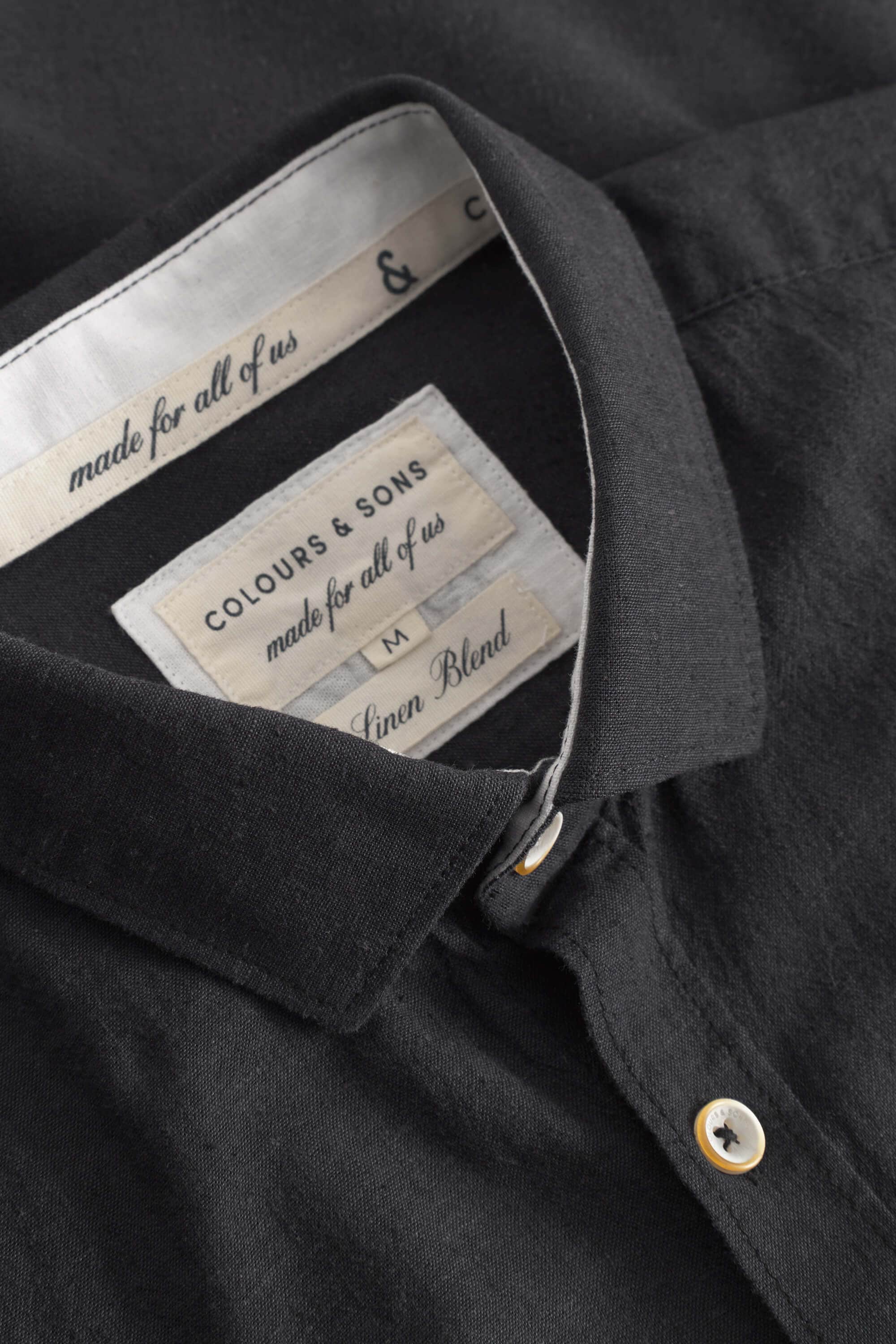 colours & sons Langarmhemd »colours & sons Langarmhemd Shirt-Linen Blend Kent«