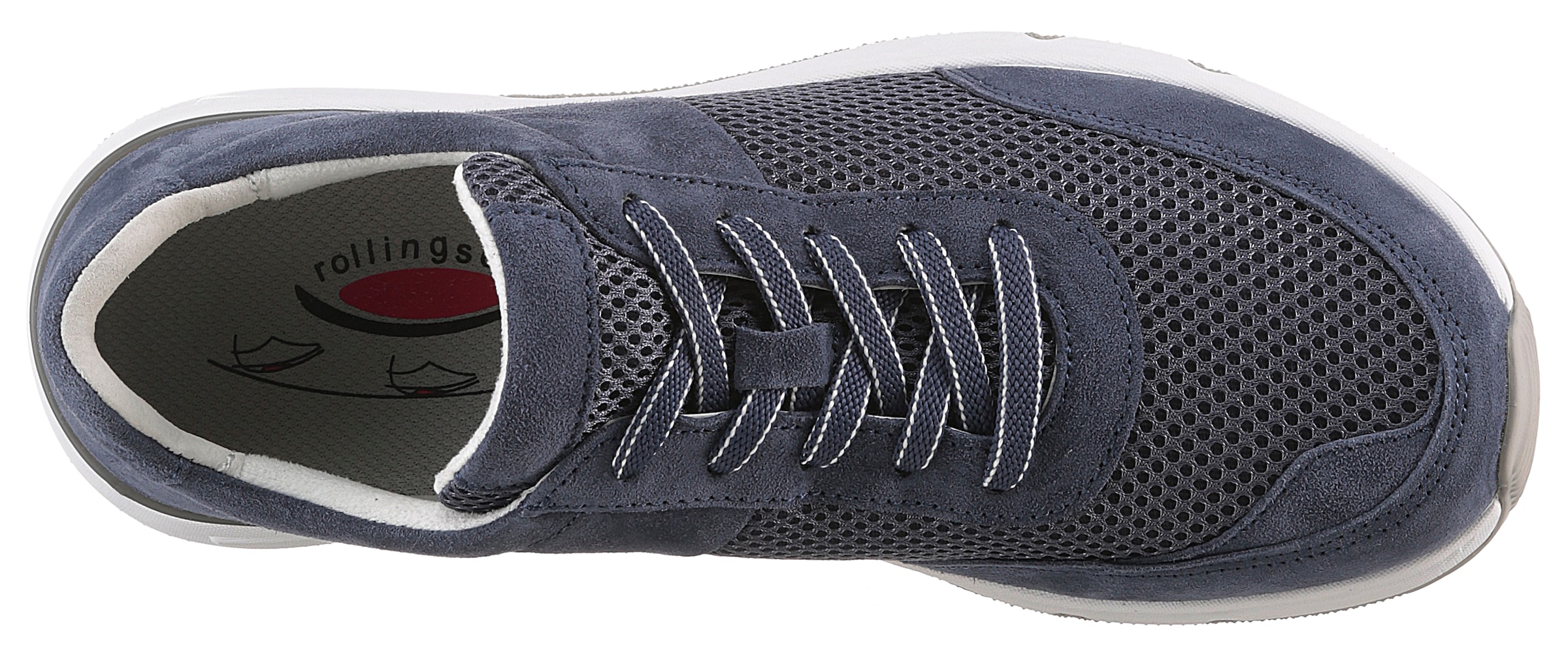 rollingsoft Baskets compensées  , Freizeitschuh, Halbschuh, Schnürschuh, Logoschriftzug an der Ferse