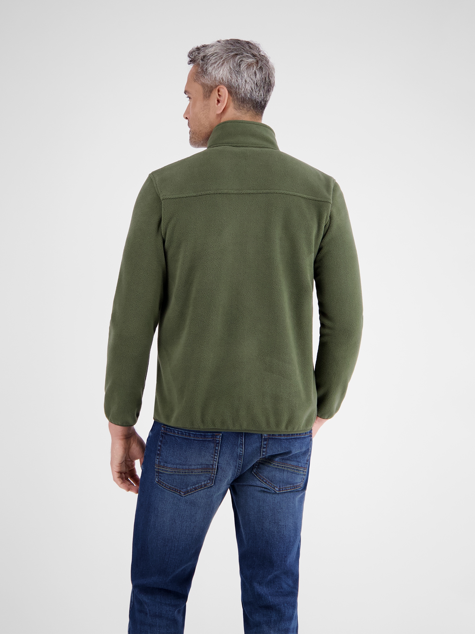 LERROS Sweatjacke, Polarfleece-Jacke mit Reissverschluss
