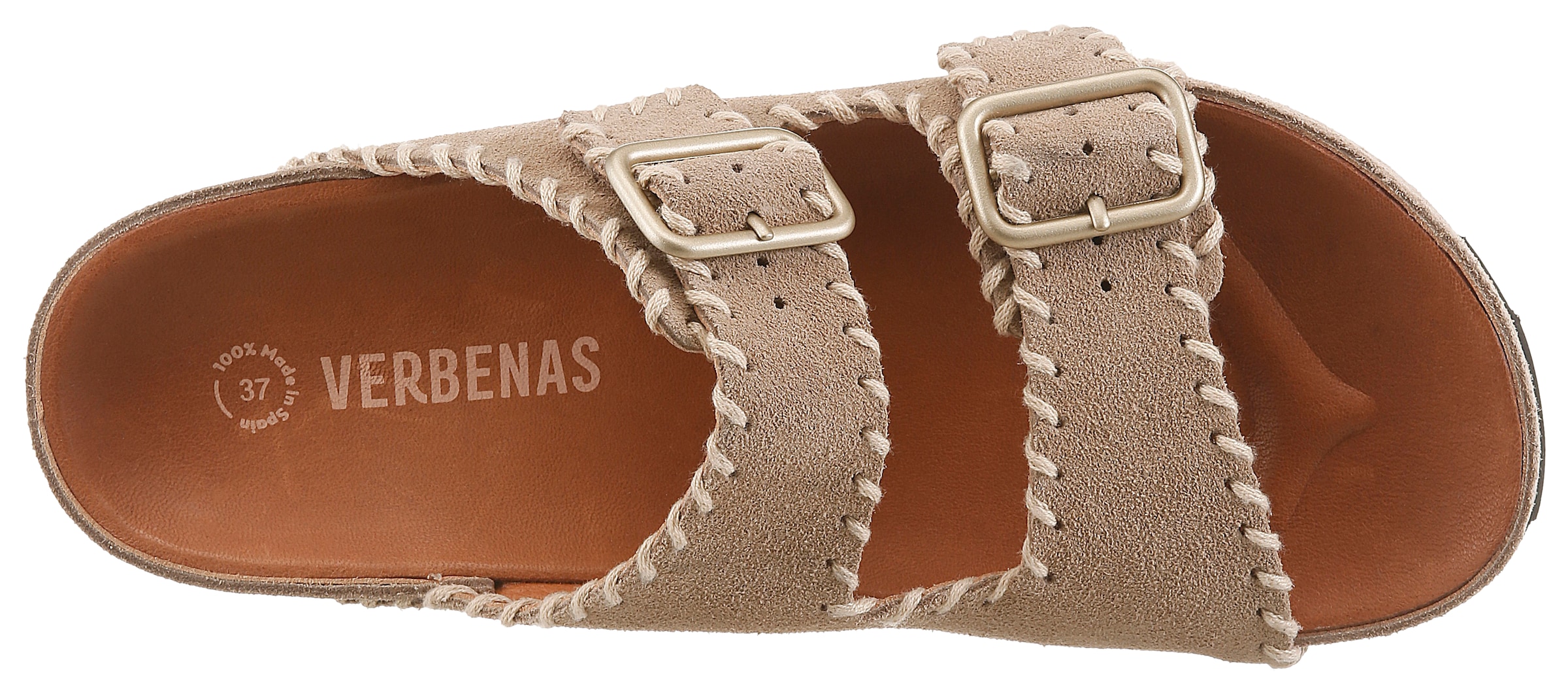 VERBENAS Pantolette »ELENA SERRAJE PASADO«  Chaussure d'été, chausson, chaussure de plage avec deux boucles réglables