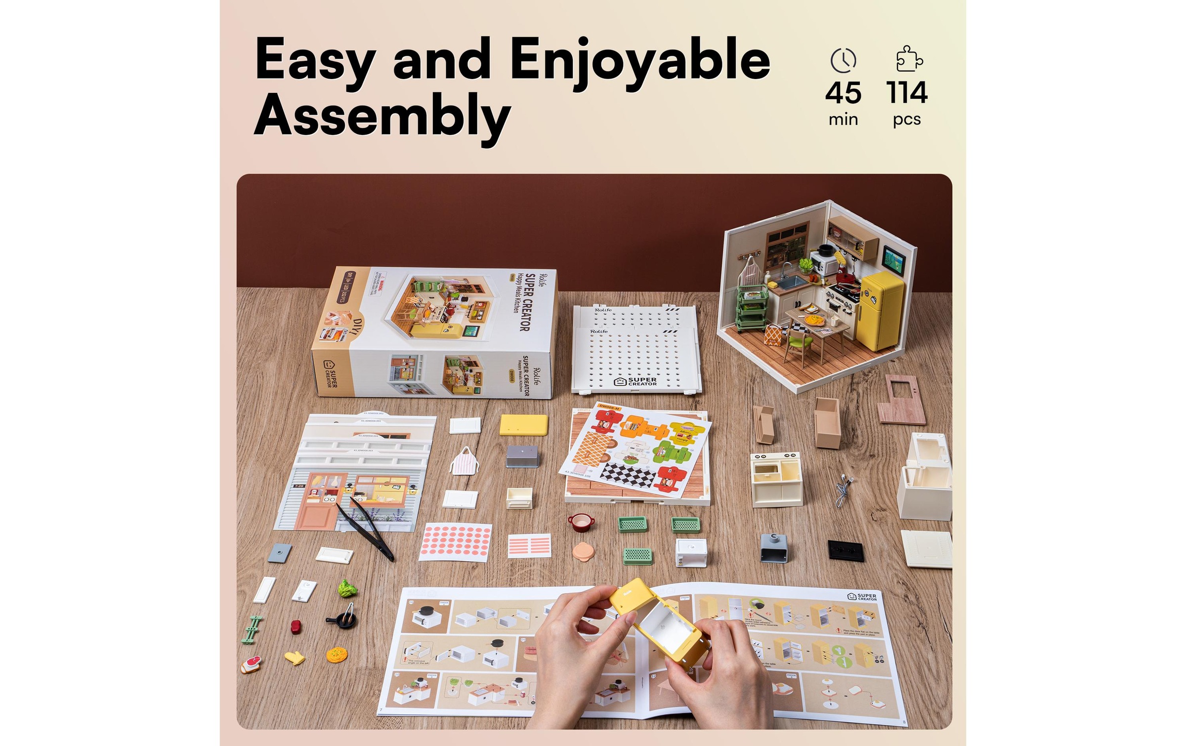   Kit de modèles réduits »RoboTime Fröhliche Mahlzeiten Küche«