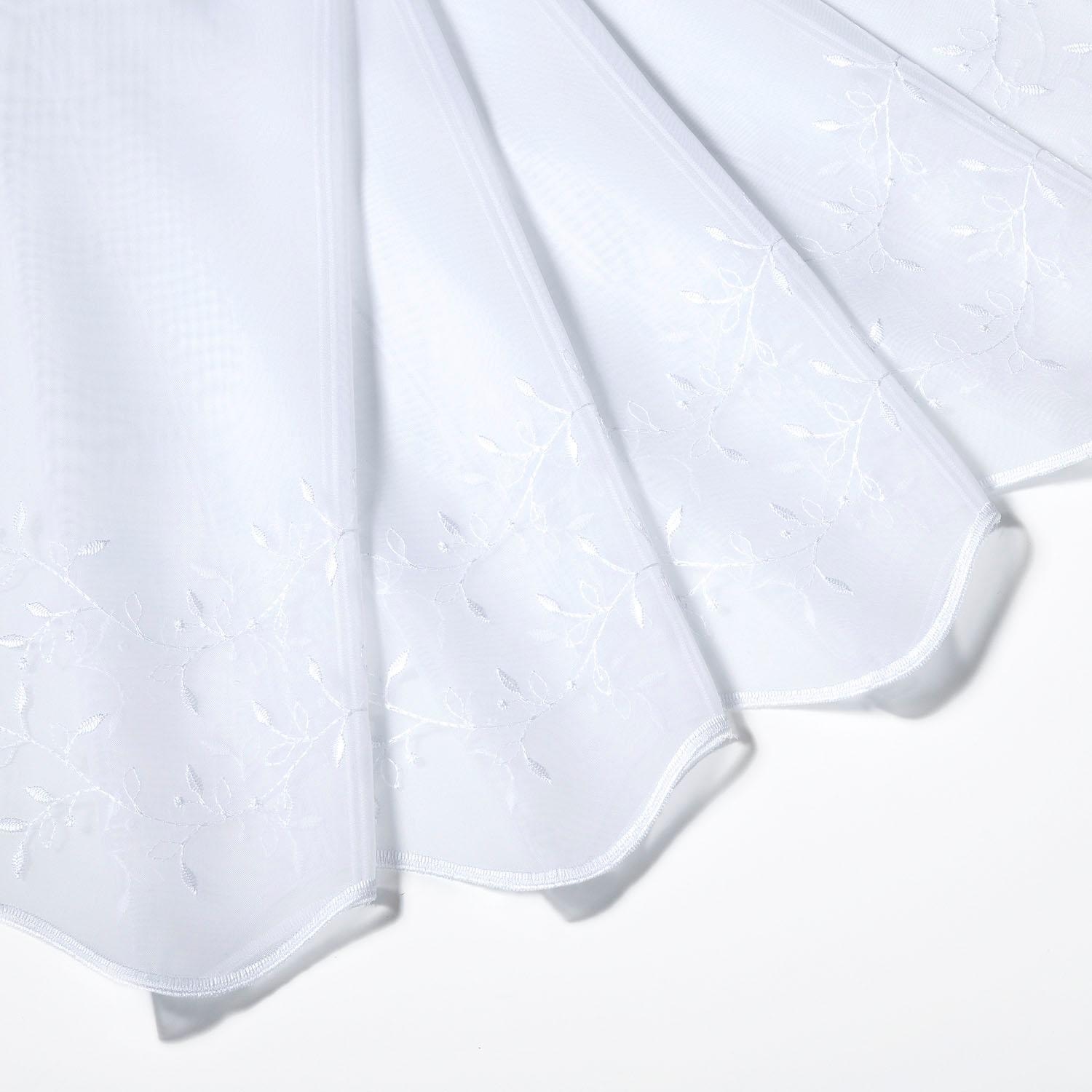 Gerster »TWINE« Durchzuglöcher 1 Stk. tlg. Hochwertiger Voile bestickt Blumenranken