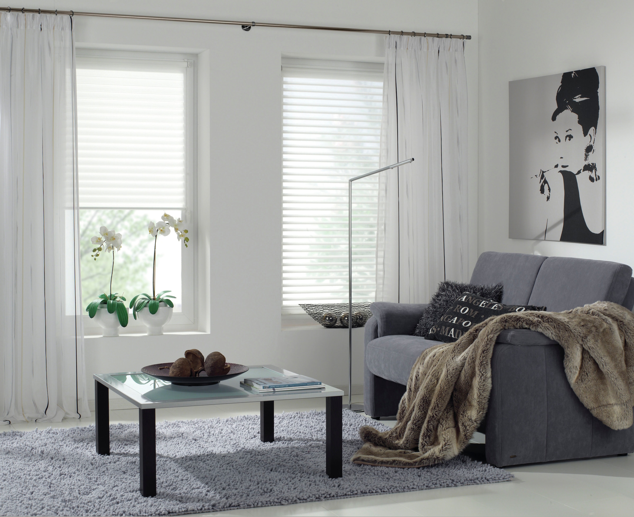 GARDINIA Tringle à rideaux »Chicago« Ø 20 mm Fixmass Serie Einzelprogramm Chicago Ø 20 mm