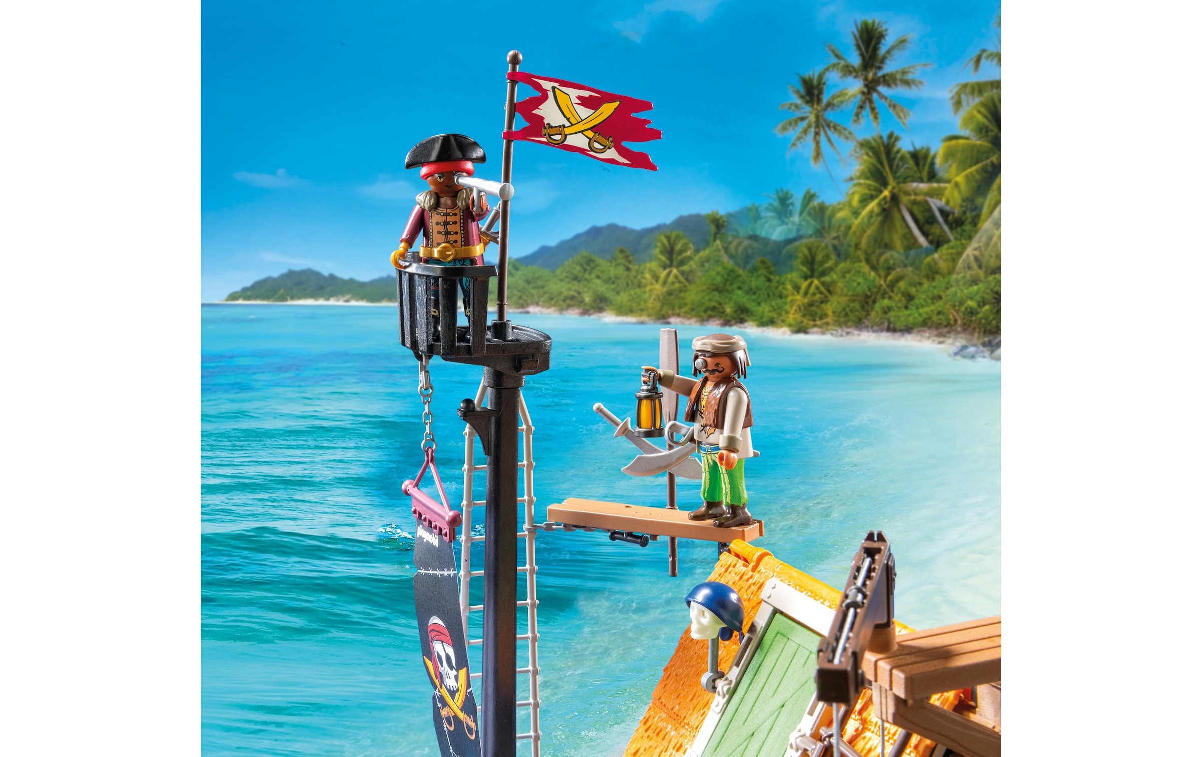 Playmobil® Briques de jeu »Piratenhafen mit Seeräuber-Gefängnis 71792«
