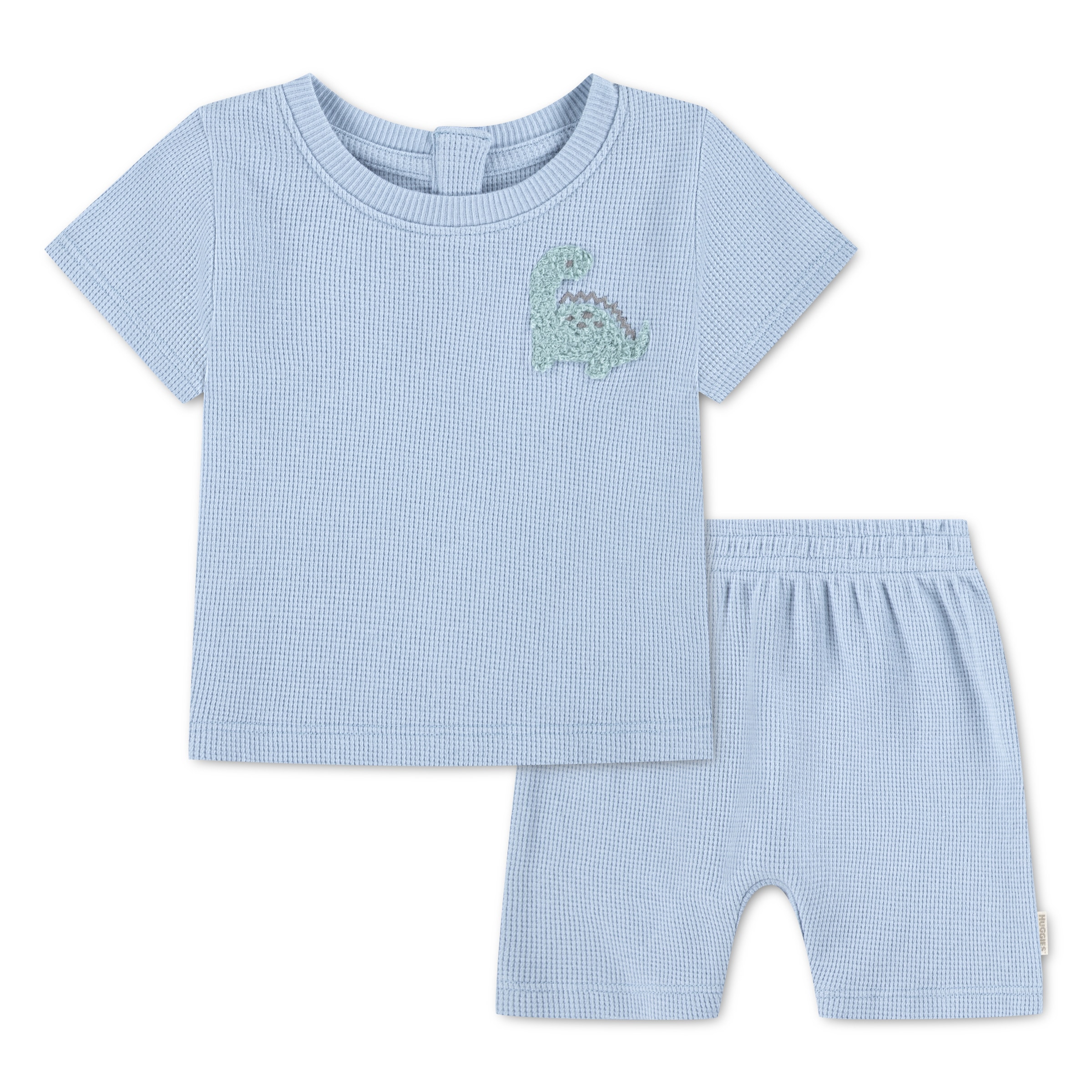 HUGGIES babywear Shirt & Hose »HUGB SHORT SET« Set, 2 mit süsser Tierapplikation, Baumwolle