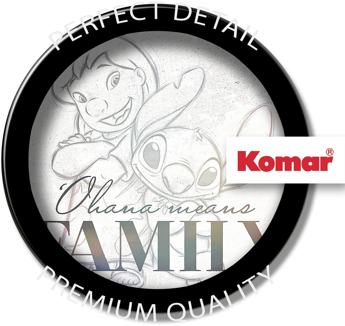 Komar Leinwandbild »Lilo & Stitch Family Goals - Grösse 30 x 40 cm«, Disney, (1 St., 30 x 40 cm (Breite x Höhe), Keilrahmenbild mit Echtholzrahmen, Kinderzimmer