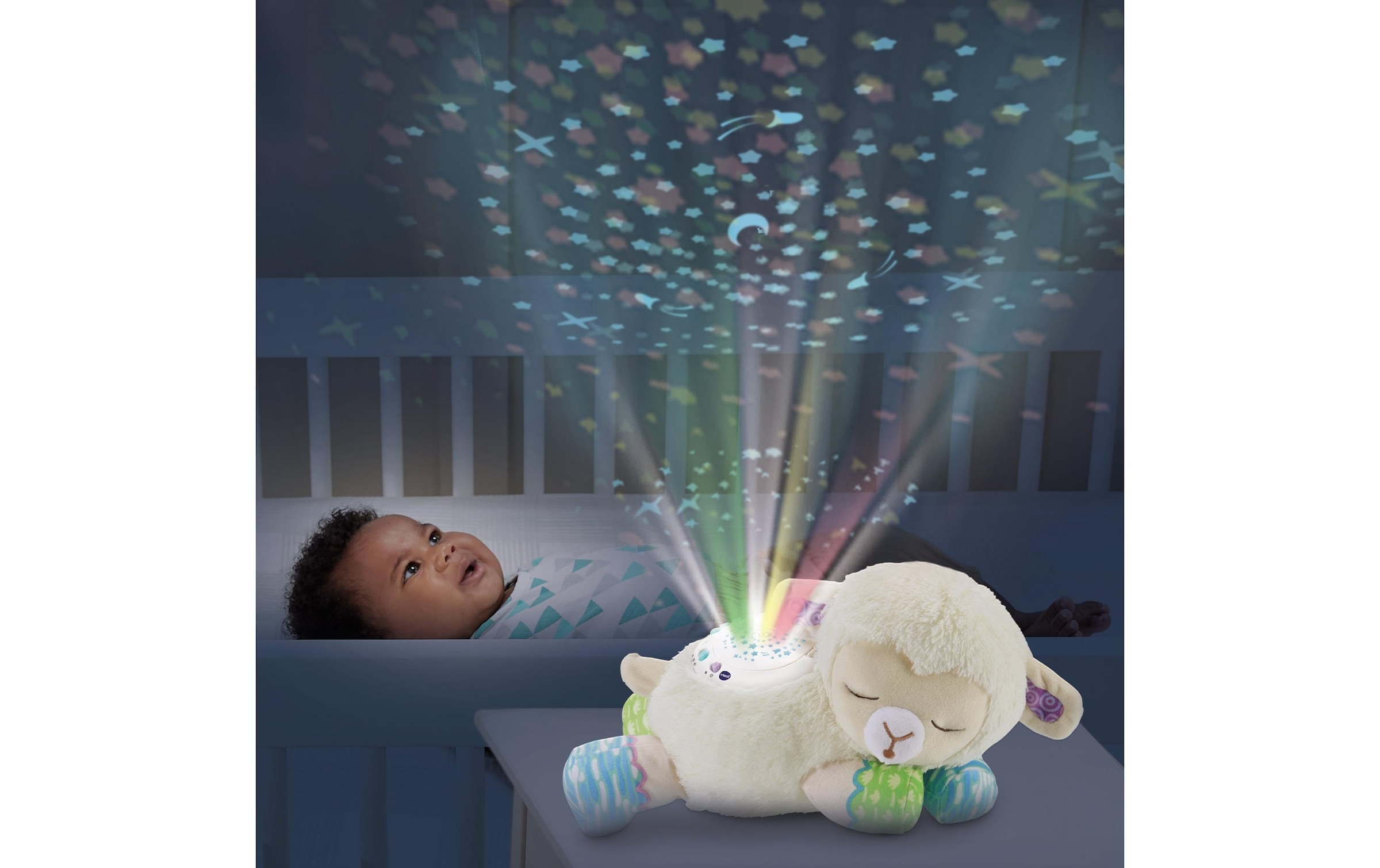 Vtech® Nachtlicht »mouton Nuit étoilée 3 en 1« Farbwechsler | Warmweiss