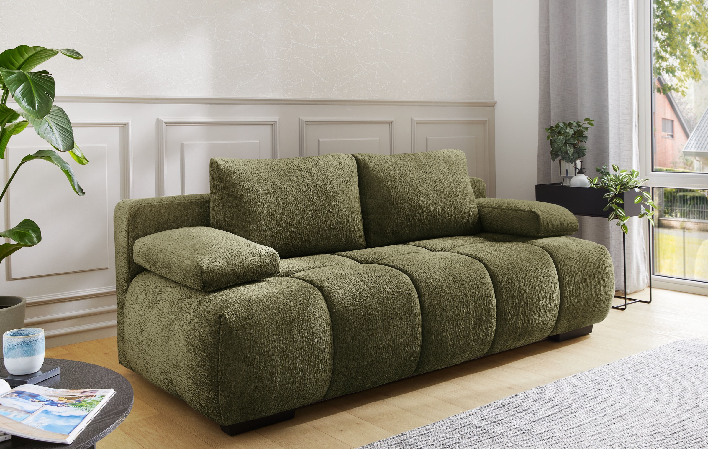 Image of Jockenhöfer Gruppe Schlafsofa "Reno, B: 213 cm, Liegefl. 148x200 cm" mit Schlaffunktion & Bettkasten