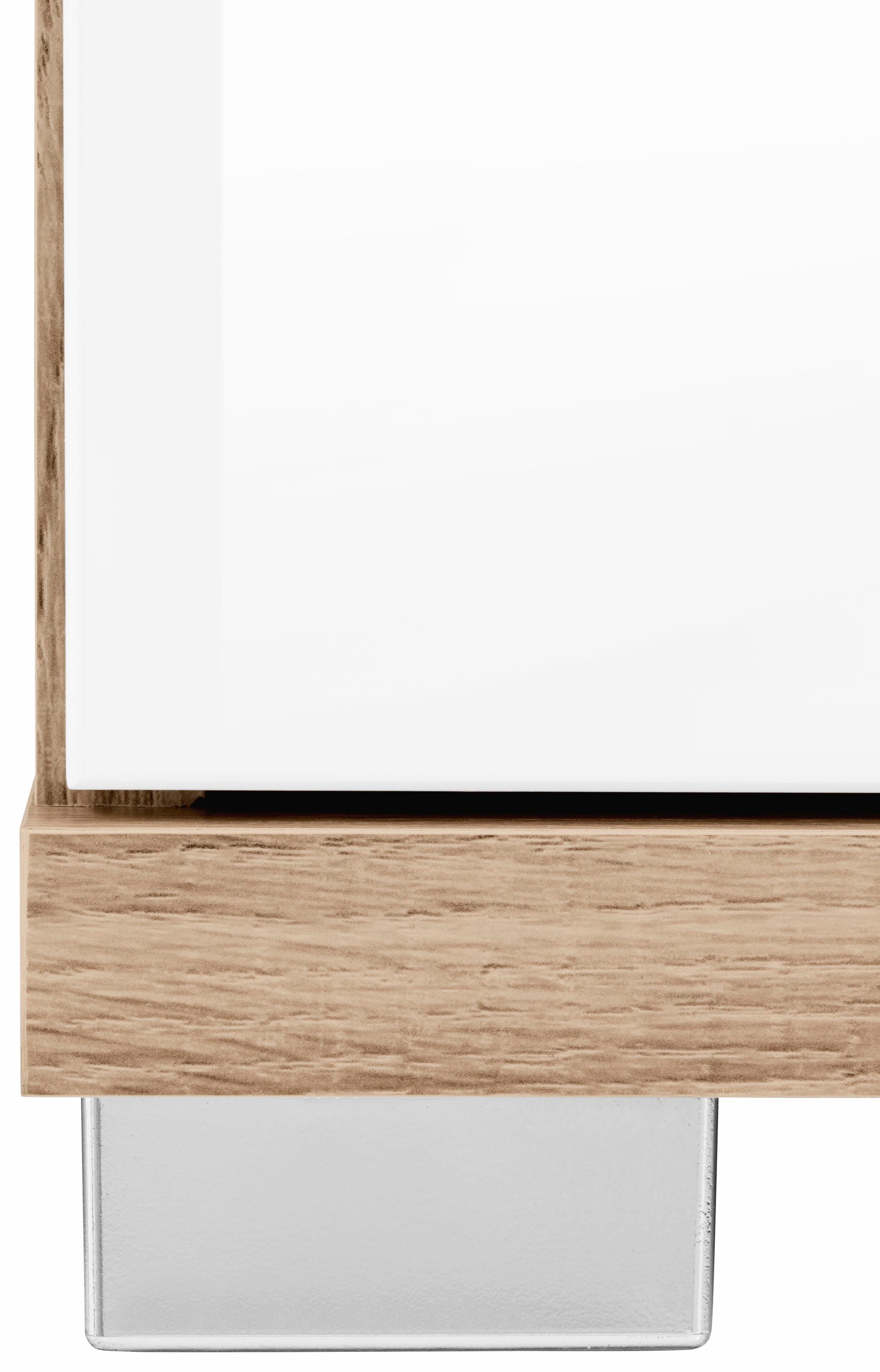Homexperts Waschbeckenunterschrank »Nusa«, Breite 80 cm, Badezimmerschrank, Ausschnitt für Abwasserleitung