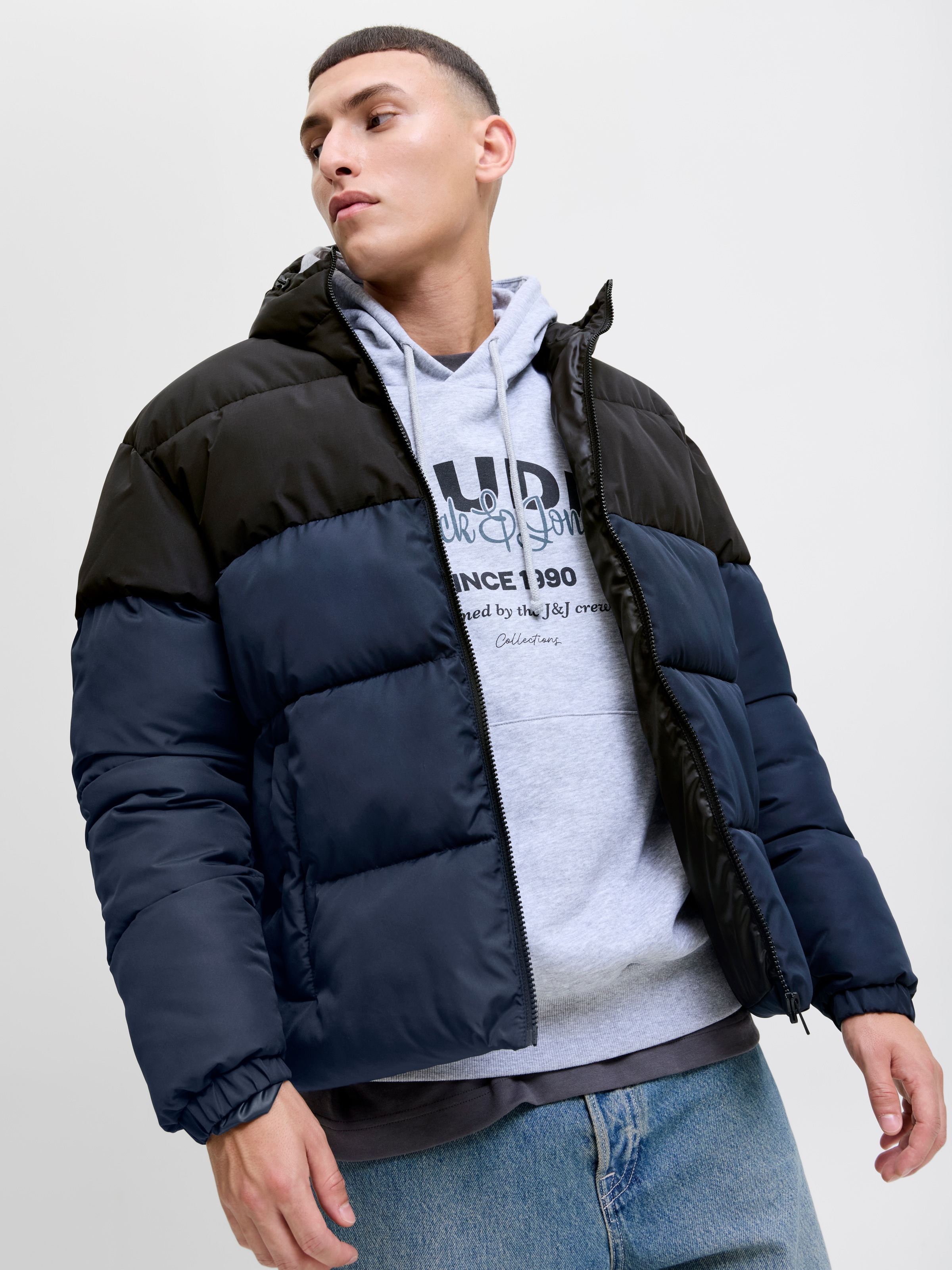 Jack & Jones Veste matelassée »JJMAZE PUFFER HOOD« mit Kapuze