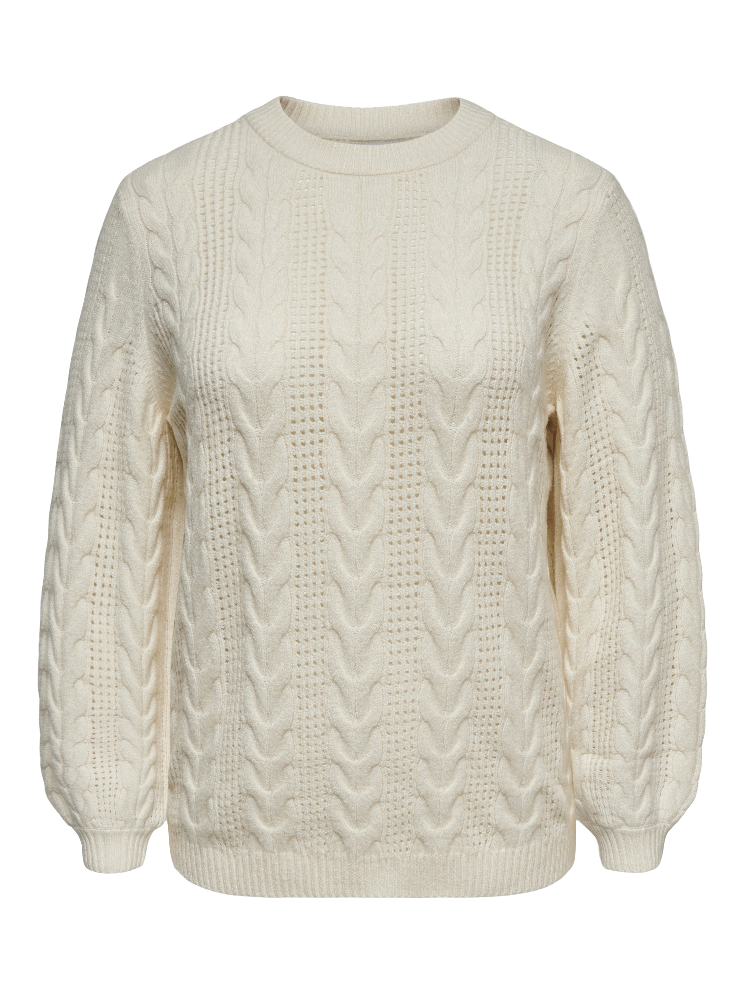 ONLY CARMAKOMA Strickpullover »CARRUBINA LS CABLE O-NECK KNT NOOS«