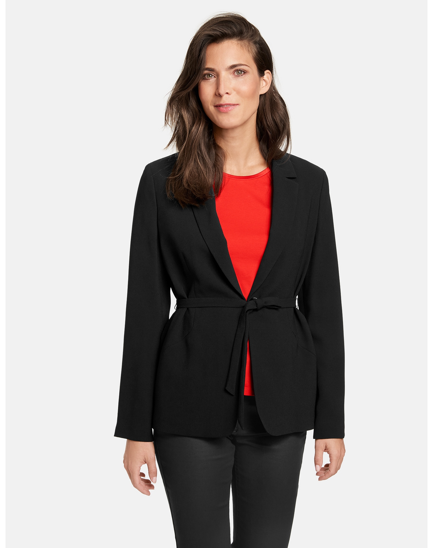 Blazer Langarm gefüttert »Blazer mit Bindegürtel freundin perfect piece«