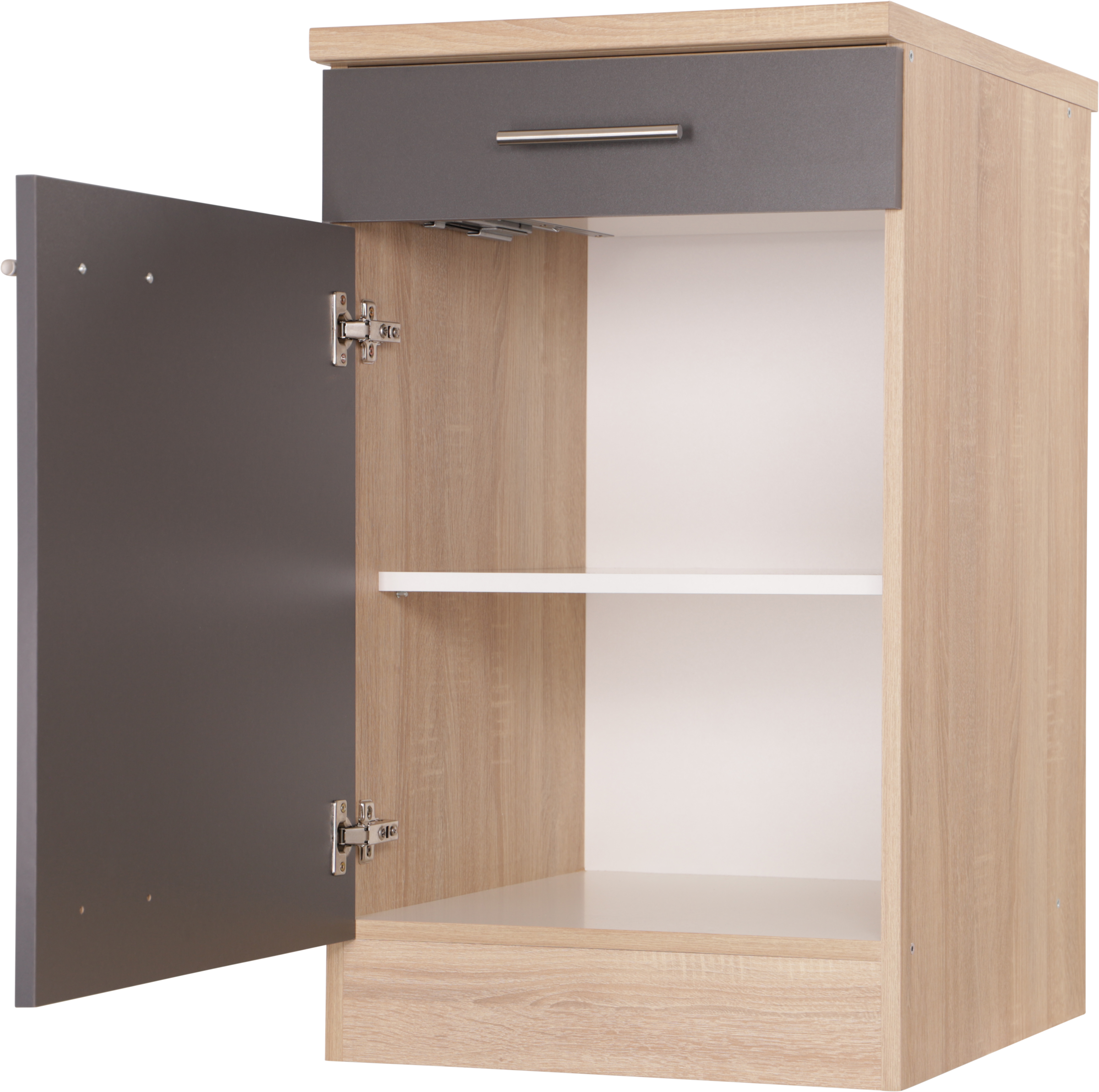 RESPEKTA Armoire basse »Merle« Breite 50 cm, Soft-Close, Griffe aus Metall, 85 cm Arbeitshöhe