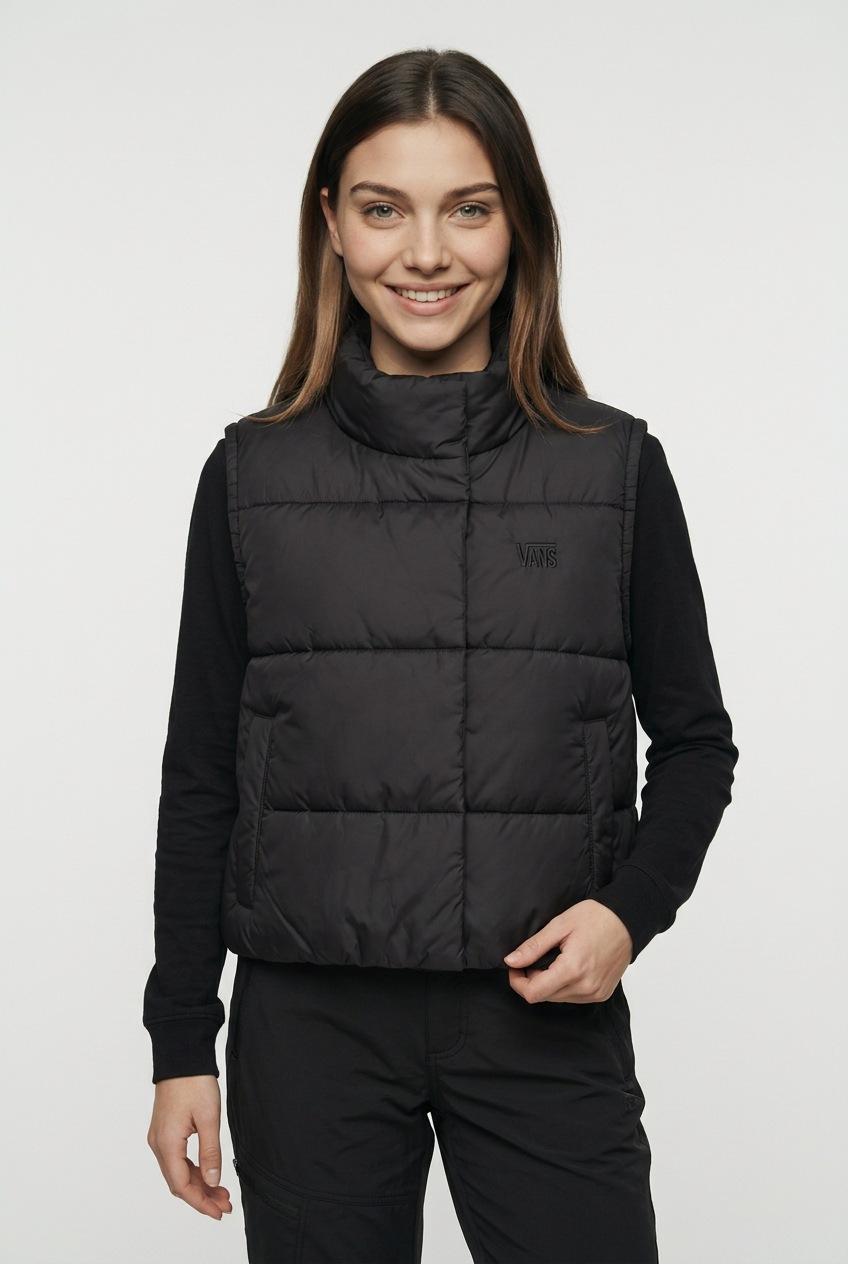 Image of Vans Steppweste "MTE Hillgate Cropped Vest" ärmelloses Design, für Erwachsene, Cropped Schnitt, aus Polyester