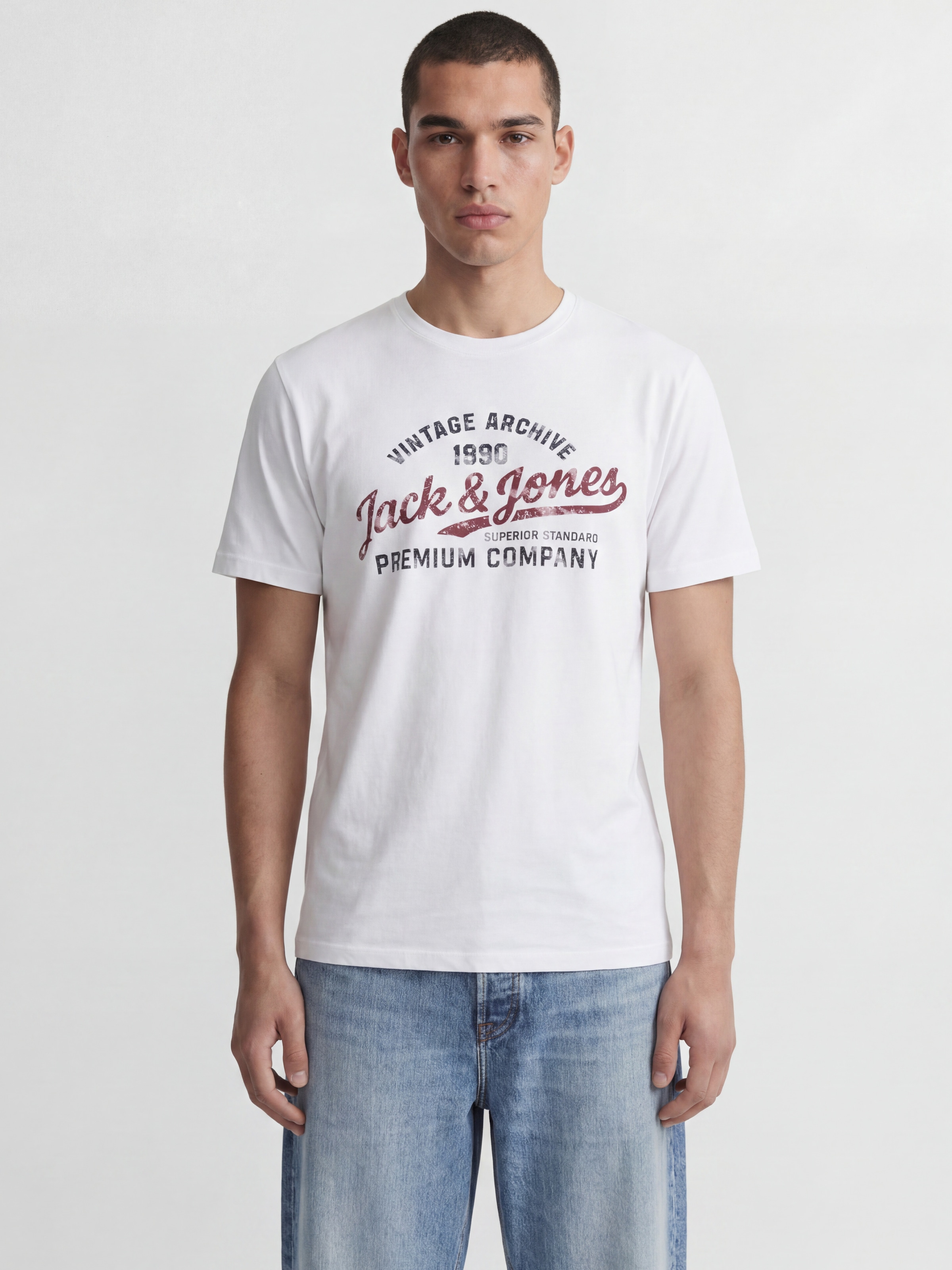 Image of Jack & Jones T-Shirt "JPRBLUMATEO SS TEE SMU 3PK MP" Packung, 3 Baumwolle, normal geschnitten