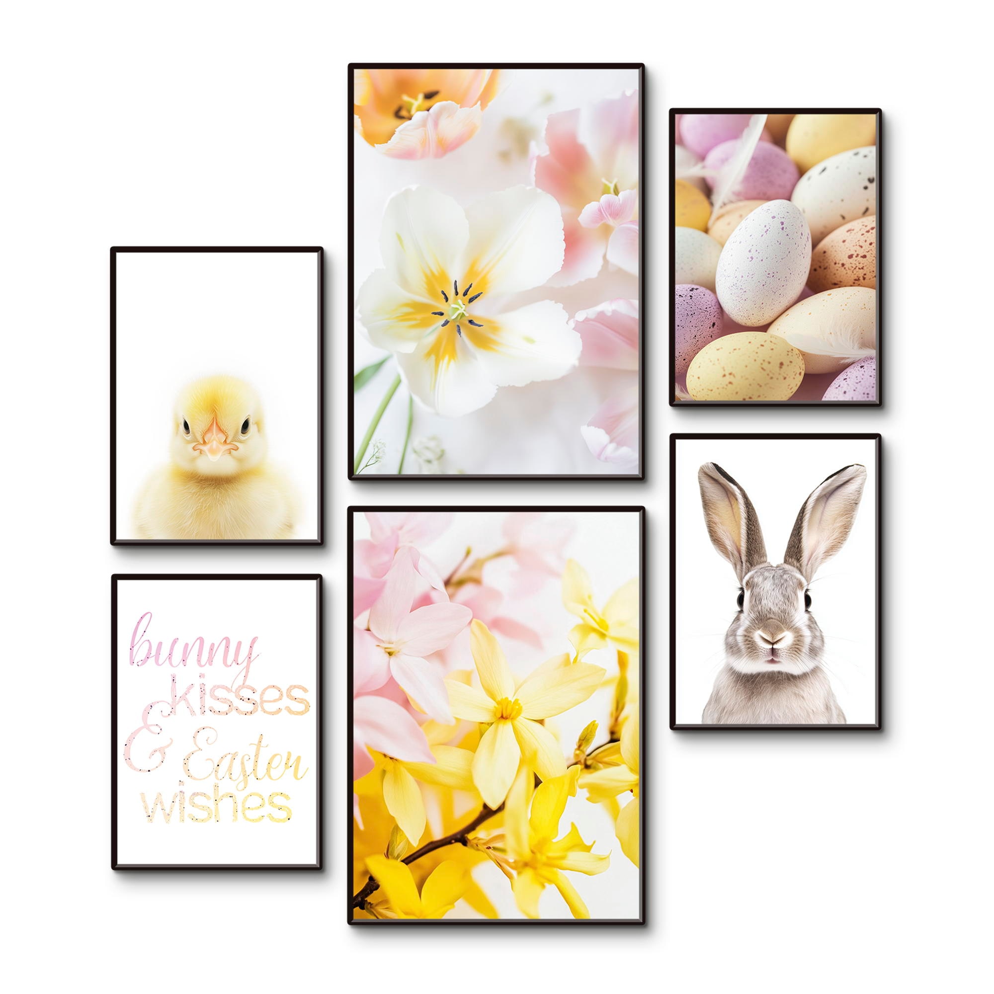 Artland Poster »Ostergrüsse« Set, 6 Stk. tlg. OHNE RAHMEN, in 2 versch. Grössen