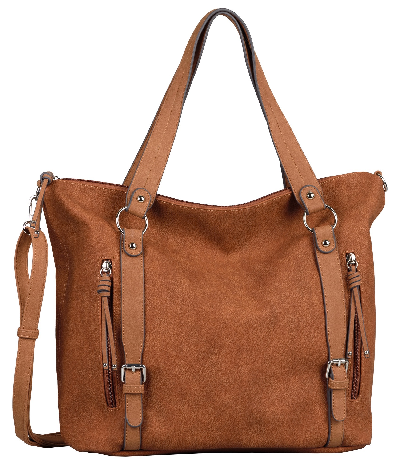 Image of TOM TAILOR Shopper »CAIA Zip shopper M«, mit Reissverschluss-Rückfach bei Ackermann Versand Schweiz