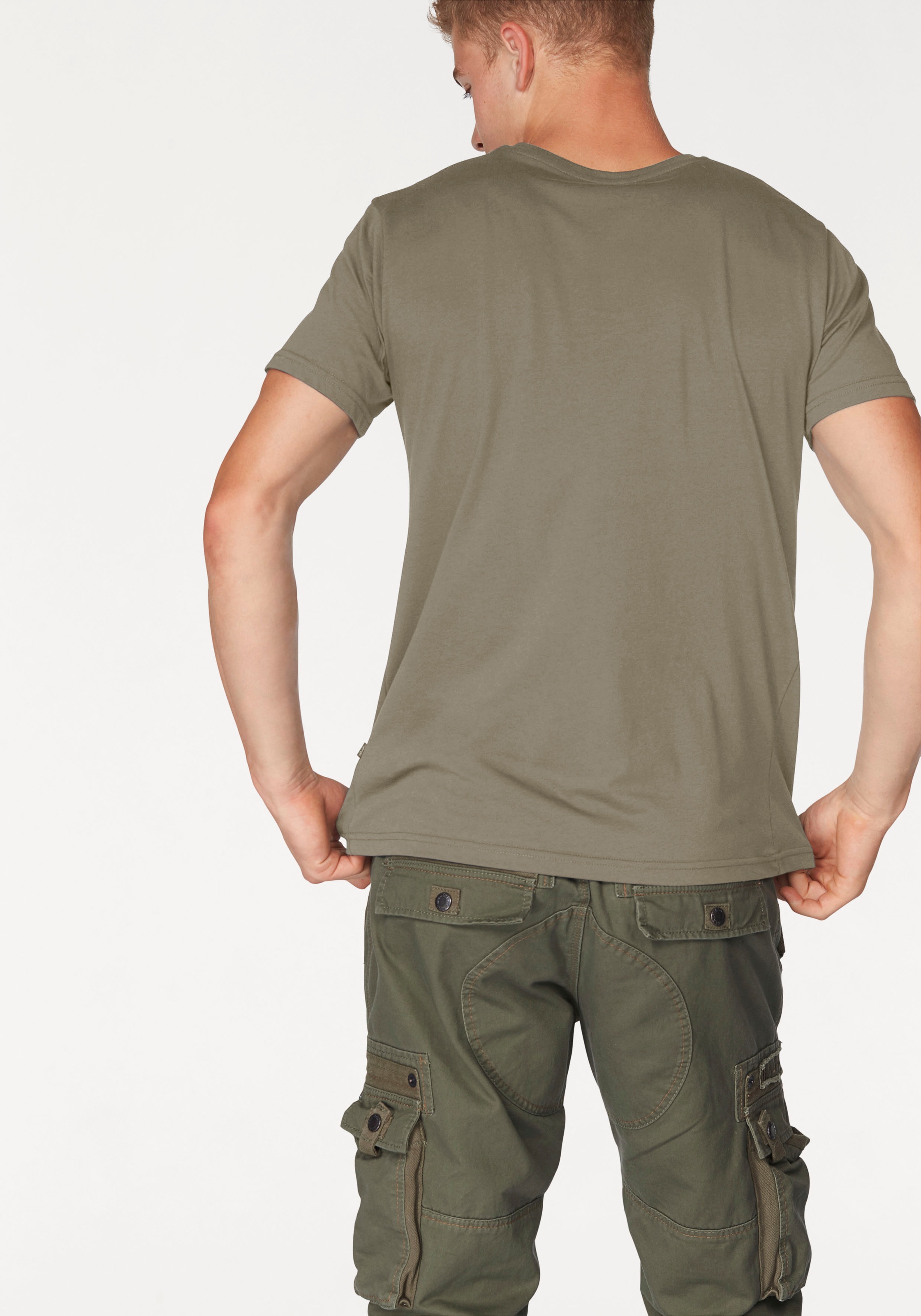 Alpha Industries Shirt à col rond »Logo Print T«