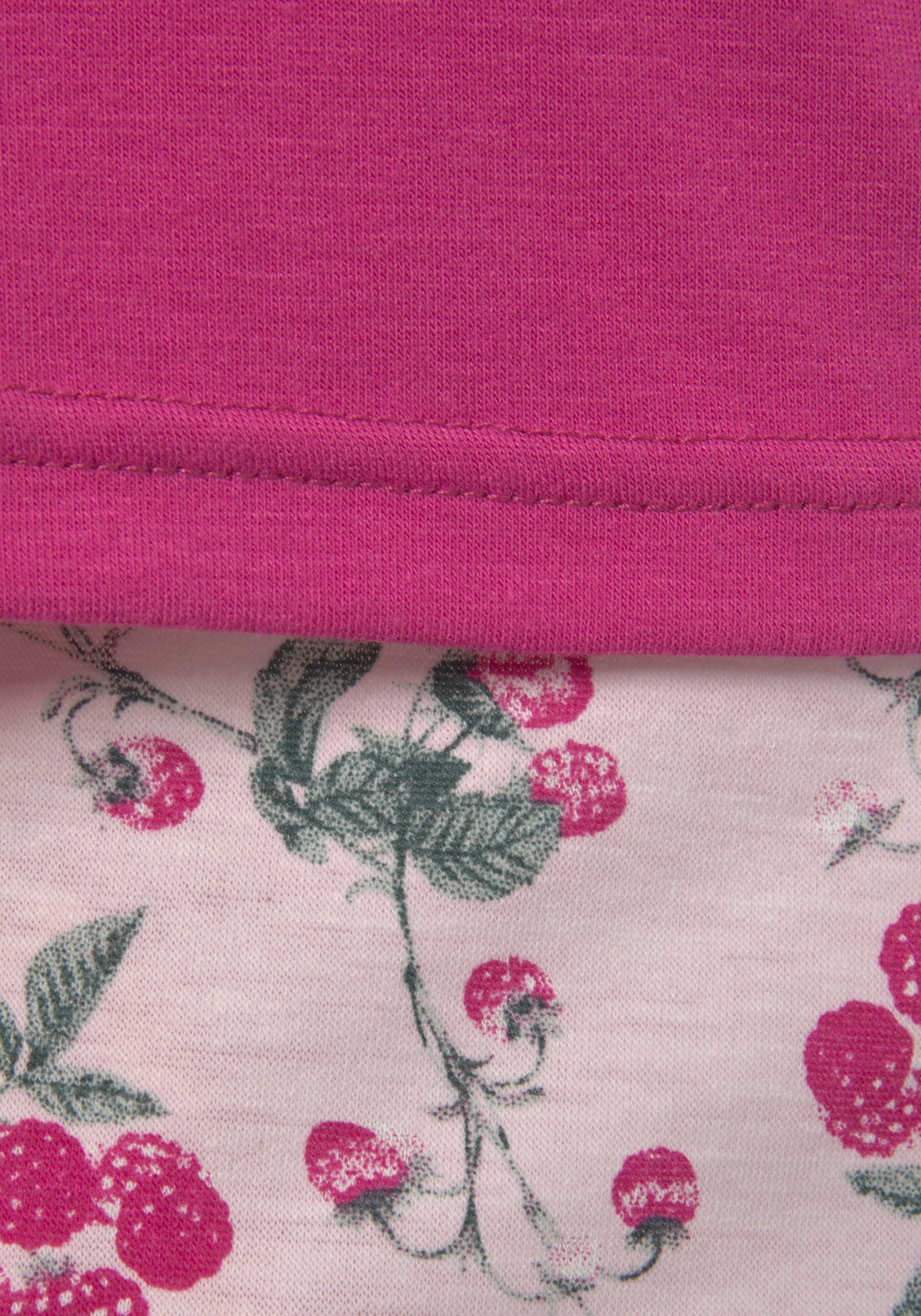 LASCANA Shorty, (2 tlg.), mit Früchte-Print und Satin-Details