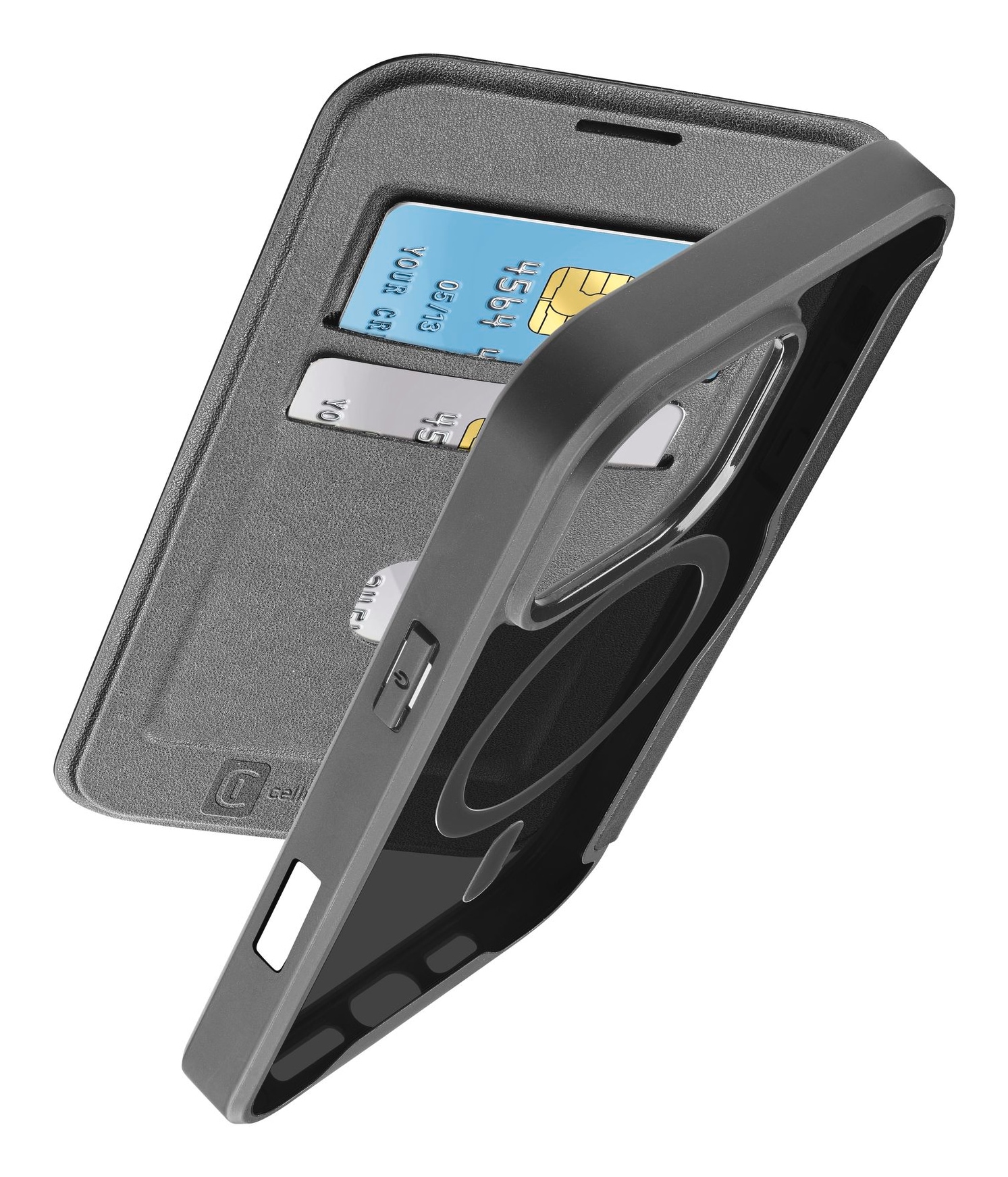 Cellularline Flip Case »Book Case Daily MAG für Apple iPhone 16 Pro« Bookcover, Schutzhülle, Handyschutzhülle, Case, Schutzcase, stossfest