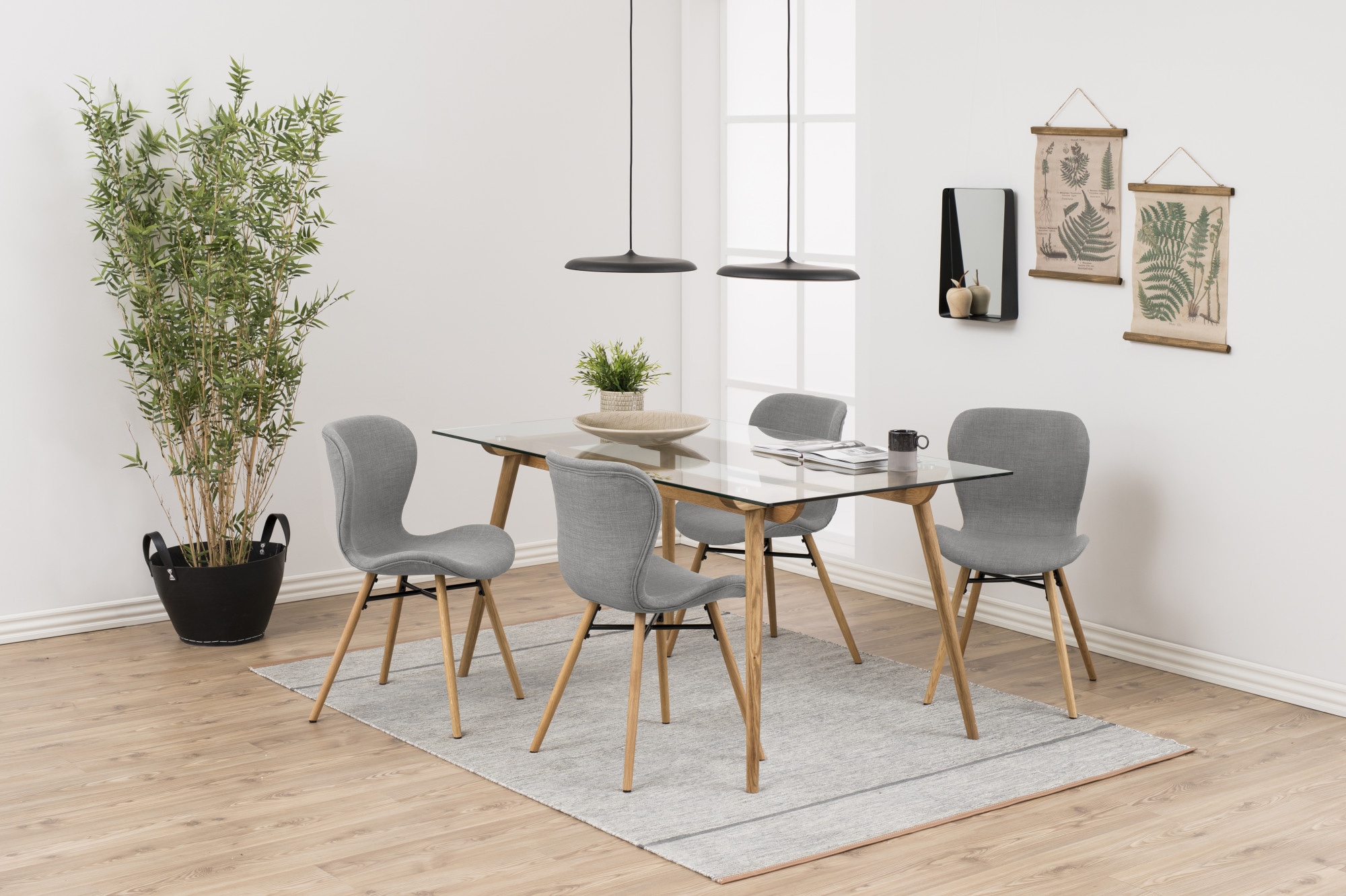 ACTONA GROUP Chaise de salle à manger (Ensemble) 2 cuisen différentes qualités de tissu
