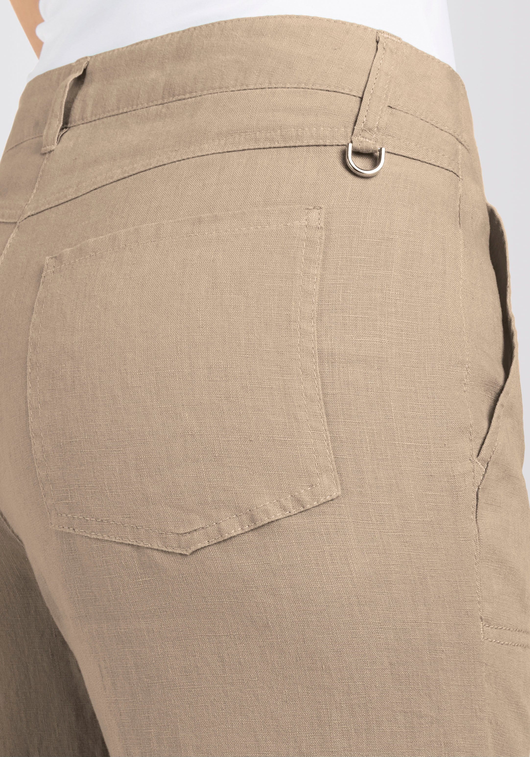 MAC Pantalon en lin »NORA cropped«  Sommerhose temperaturausgleichend und angenehm auf der Haut