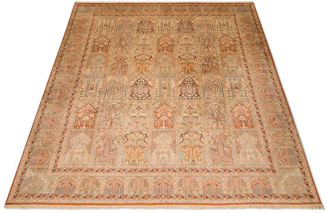 Image of morgenland Teppich »Kaschmir Seide Teppich handgeknüpft braun«, rechteckig, 5 mm Höhe bei Ackermann Versand Schweiz