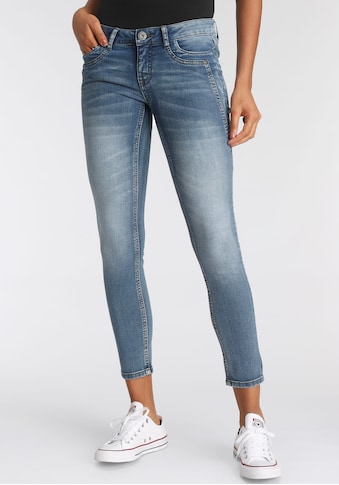 7/8-Jeans »mit Keileinsätzen«, Low Waist