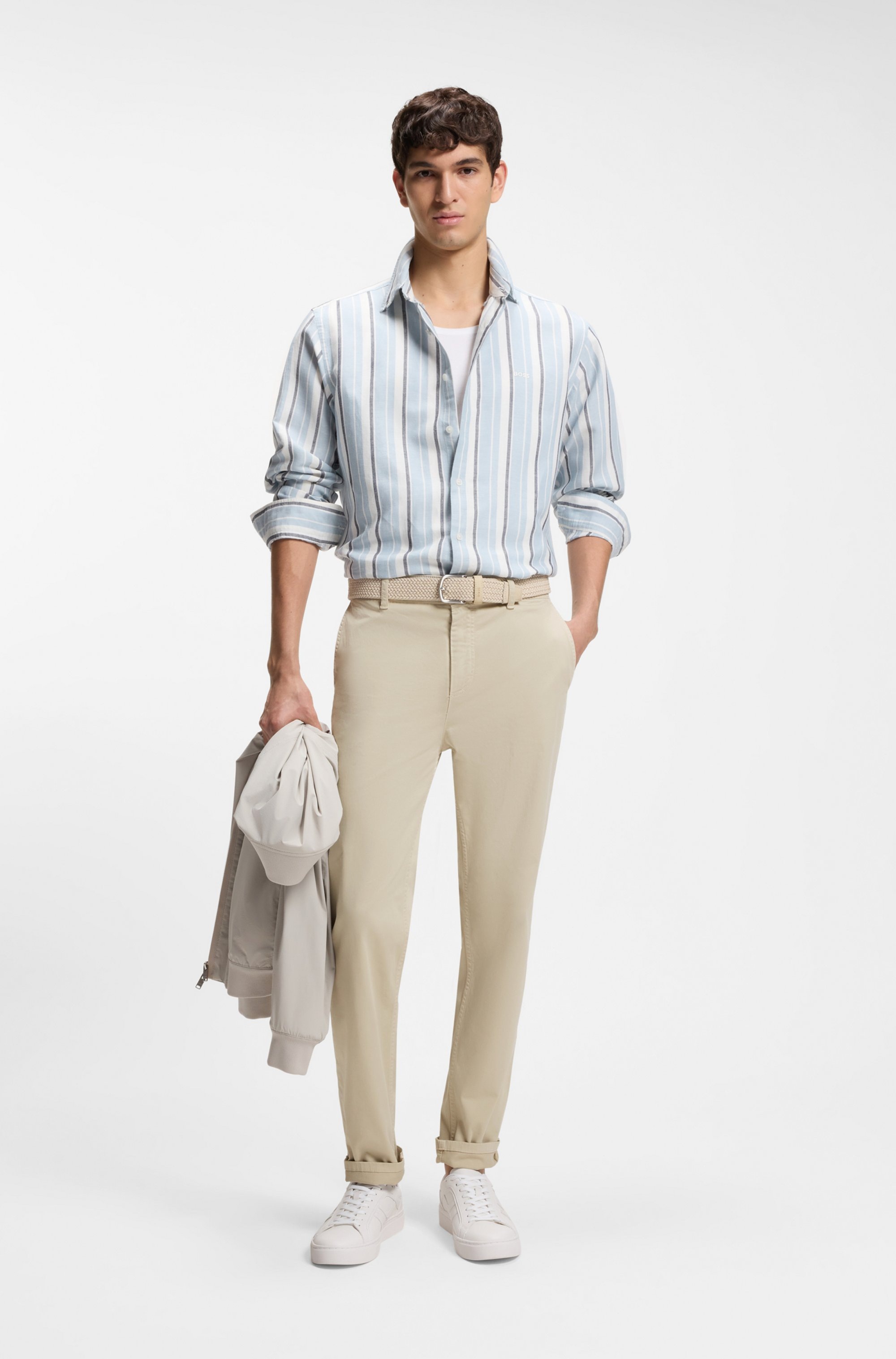 BOSS ORANGE Chinos »tapered«  mit BOSS Logo hinten