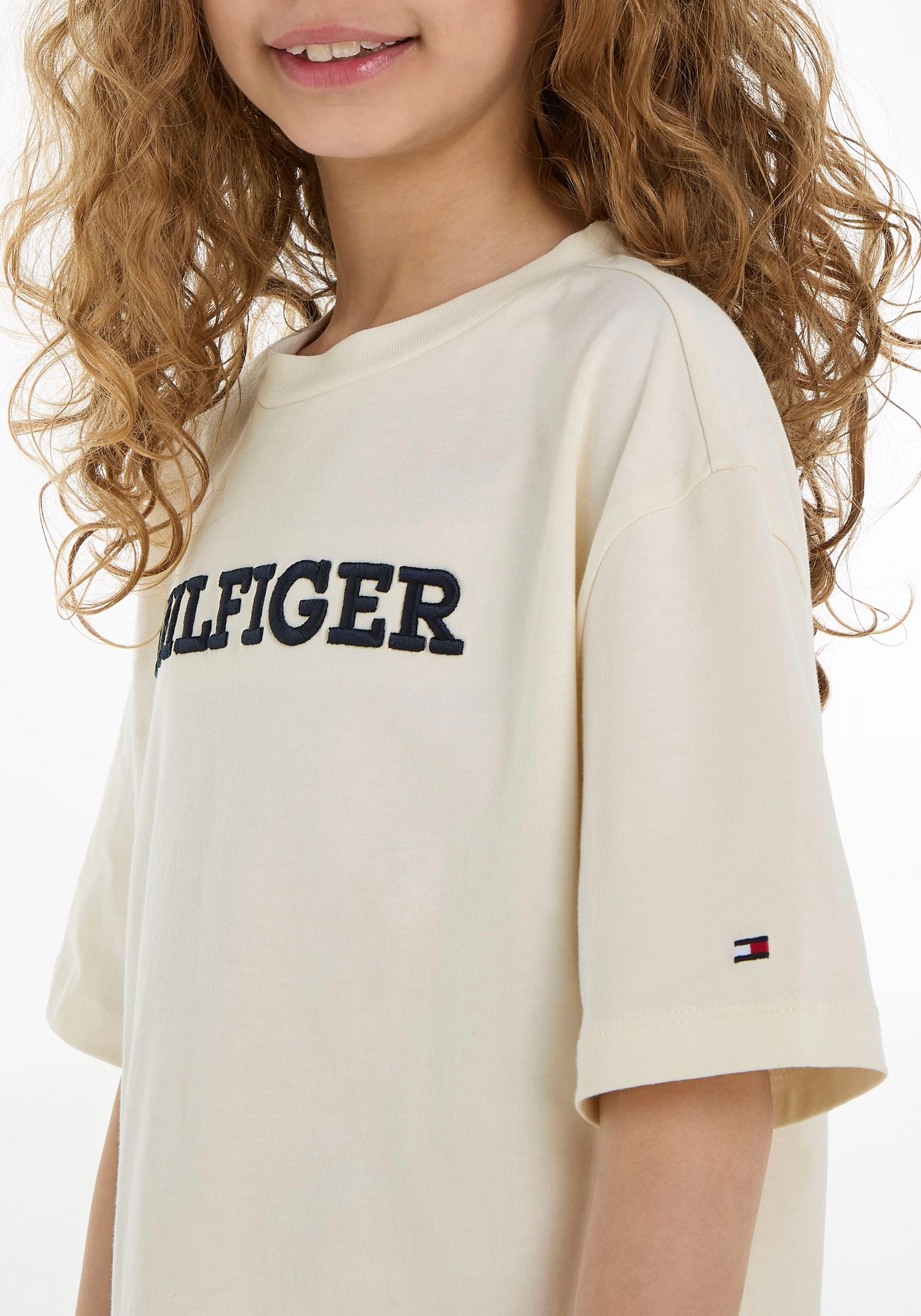 Tommy Hilfiger T-Shirt »U MONOTYPE TEE S/S«, mit grosser Logo-Stickerei