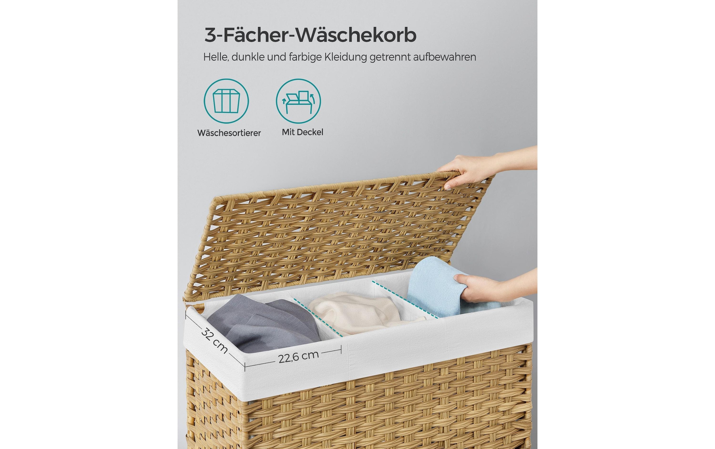 SONGMICS Panier à linge »160 l«