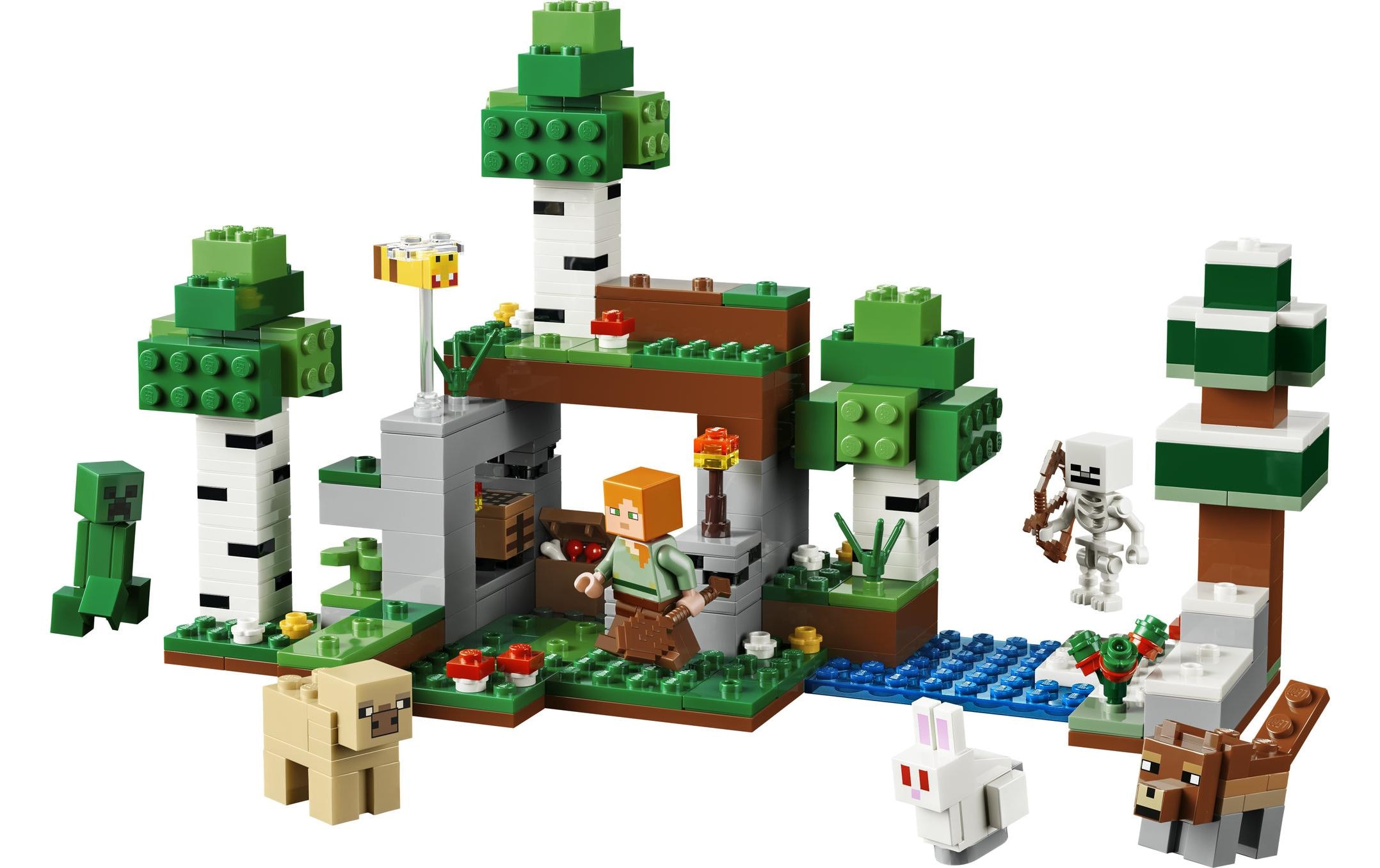LEGO® Konstruktionsspielsteine »Erstes Abenteuer in der Nacht (21593), LEGO Minecraft« Made in Europe