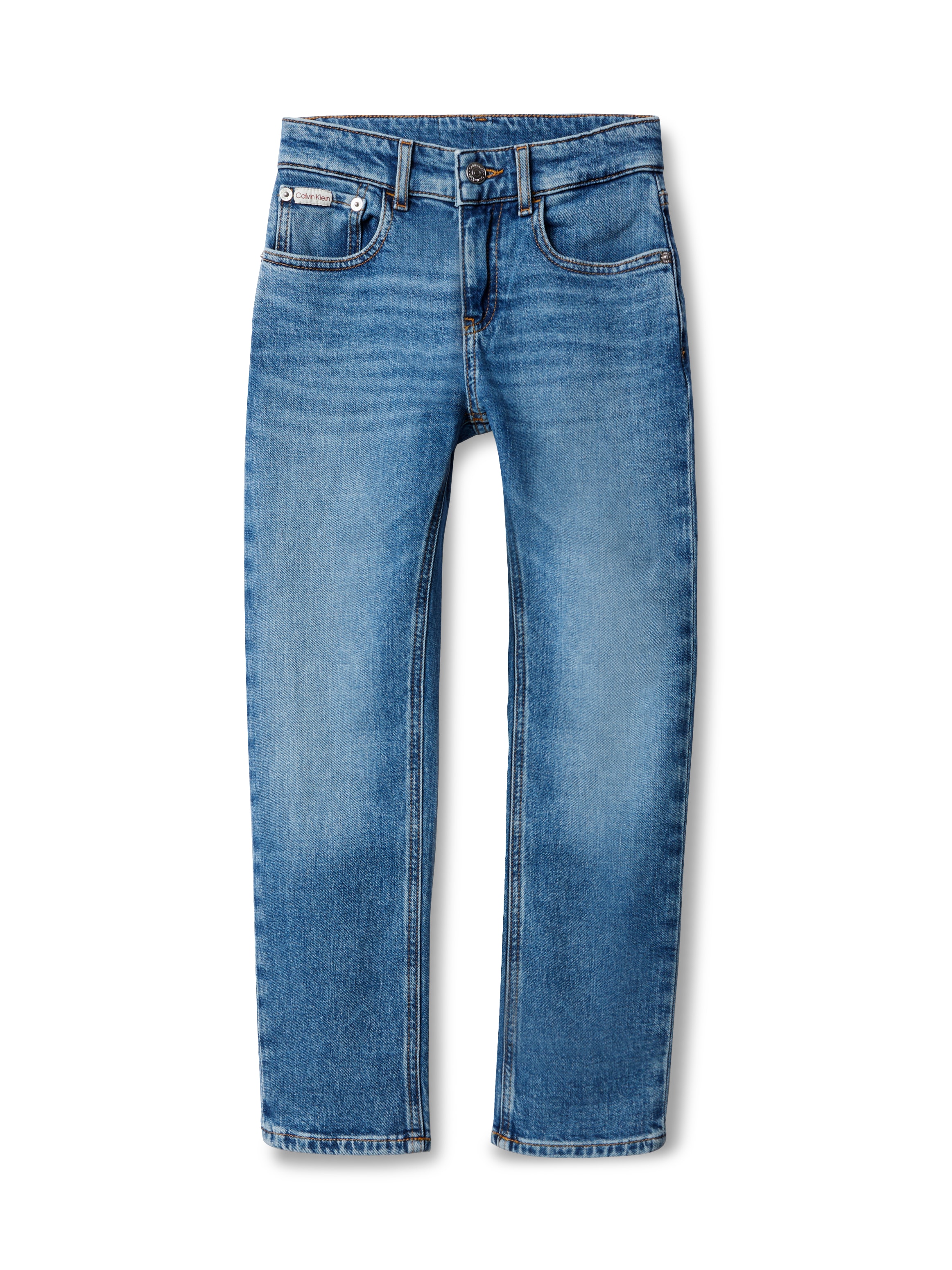 Calvin Klein Jeans Straight-Jeans »STRAIGHT«, für Kinder bis 16 Jahre, used-Look