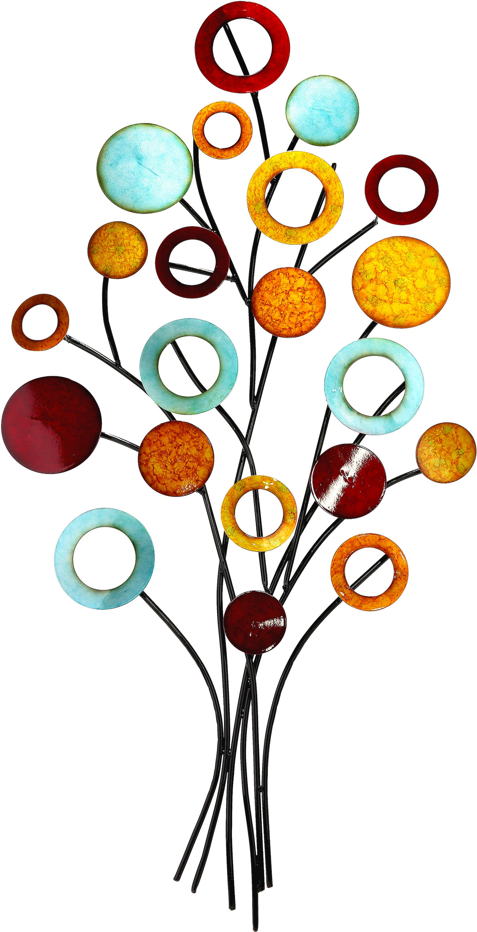 Image of GILDE Wanddekoobjekt "Wandrelief Lebensbaum schlank" Wanddeko, aus Metall, dekorativ im Esszimmer & Wohnzimmer