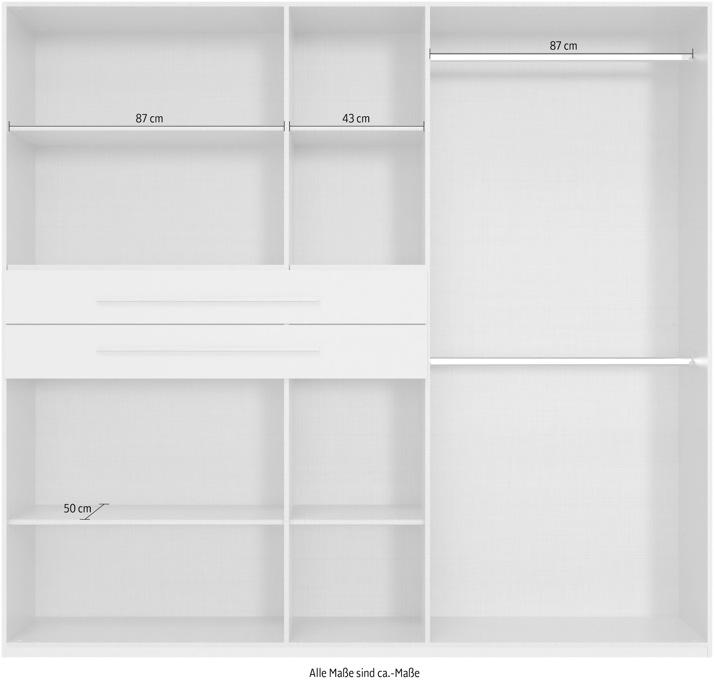 Wimex Drehtürenschrank »Digit Kleiderschrank wahlweise mit oder ohne Spiegel« Schlafzimmer Schrank Bestseller im modernem Design,  erhältlich in den Breiten 225cm oder 270cm (mit 8 oder 10 Türen)