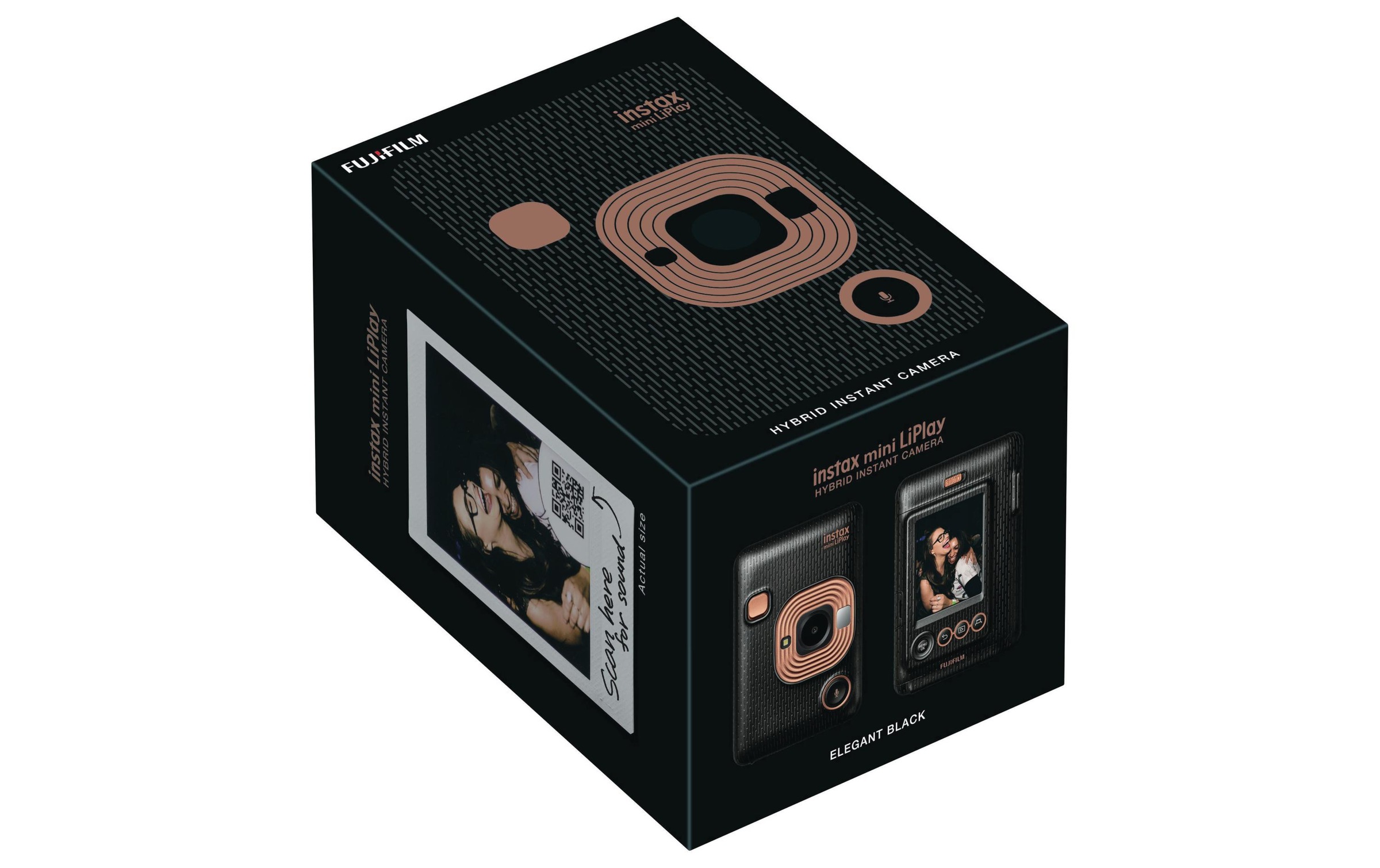 FUJIFILM Kompaktkamera »Fotokamera Instax Mini LiPlay Elegant Black«