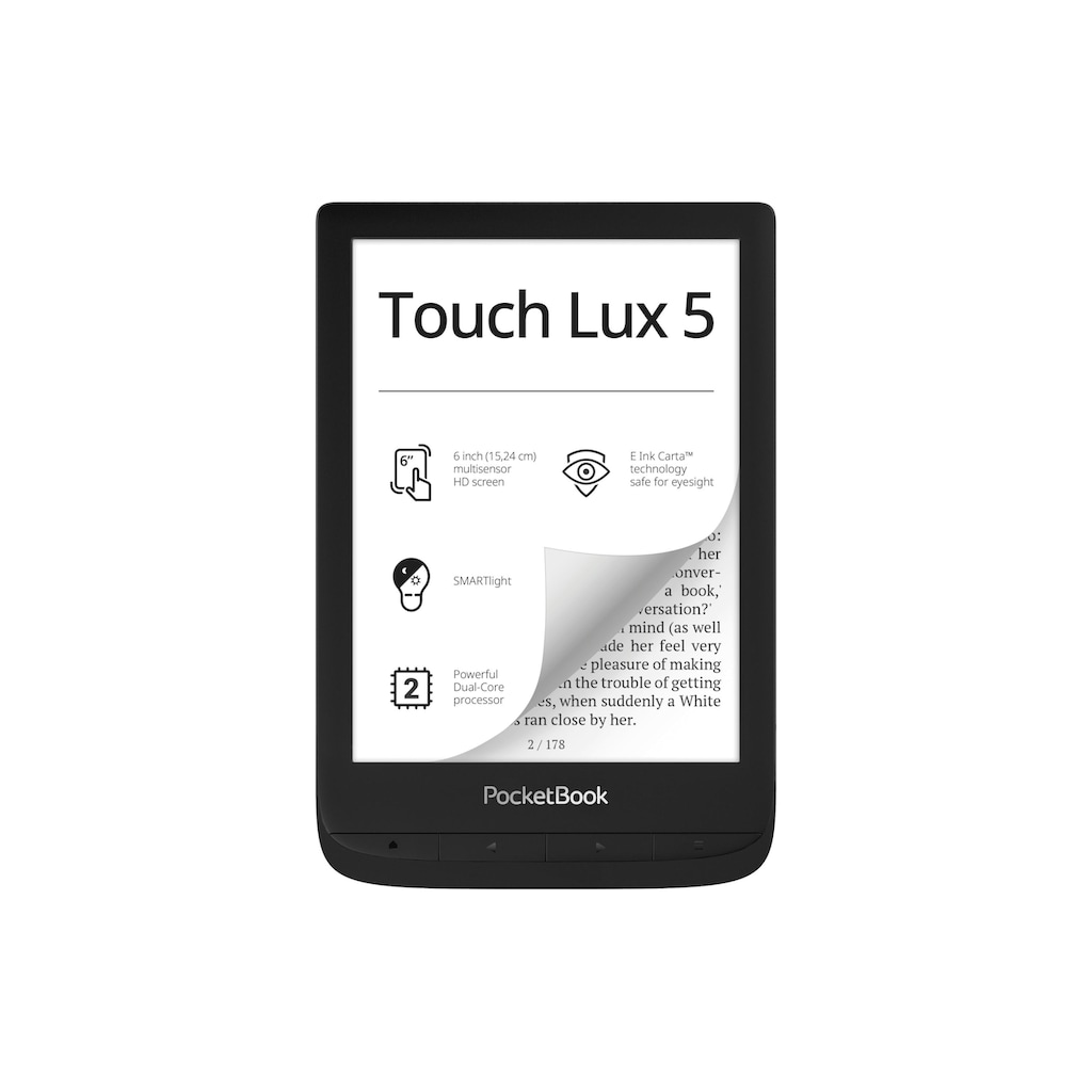 PocketBook E-Book »Touch Lux 5 Schwarz«, (Linux)